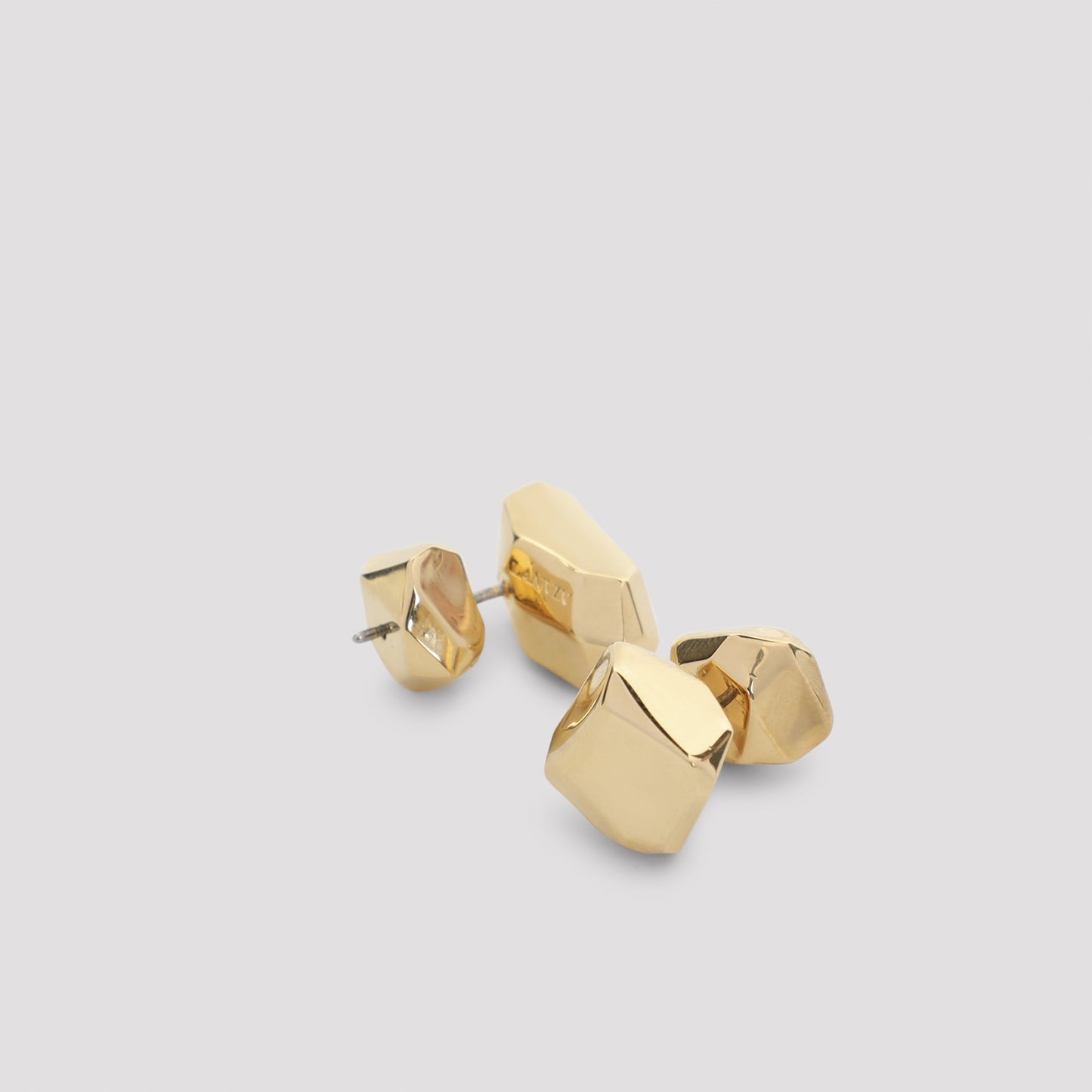 Lanvin Tiny Studs Cubic Metal Earrings