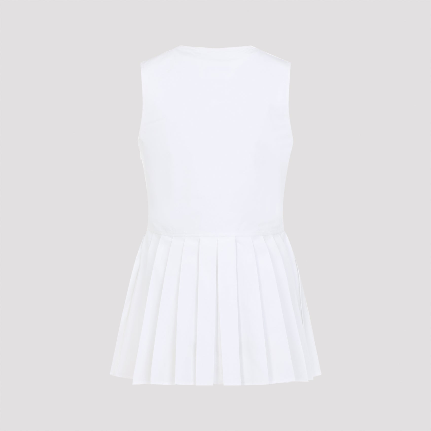 Jil Sander Sleveless A-Line Pleated Top