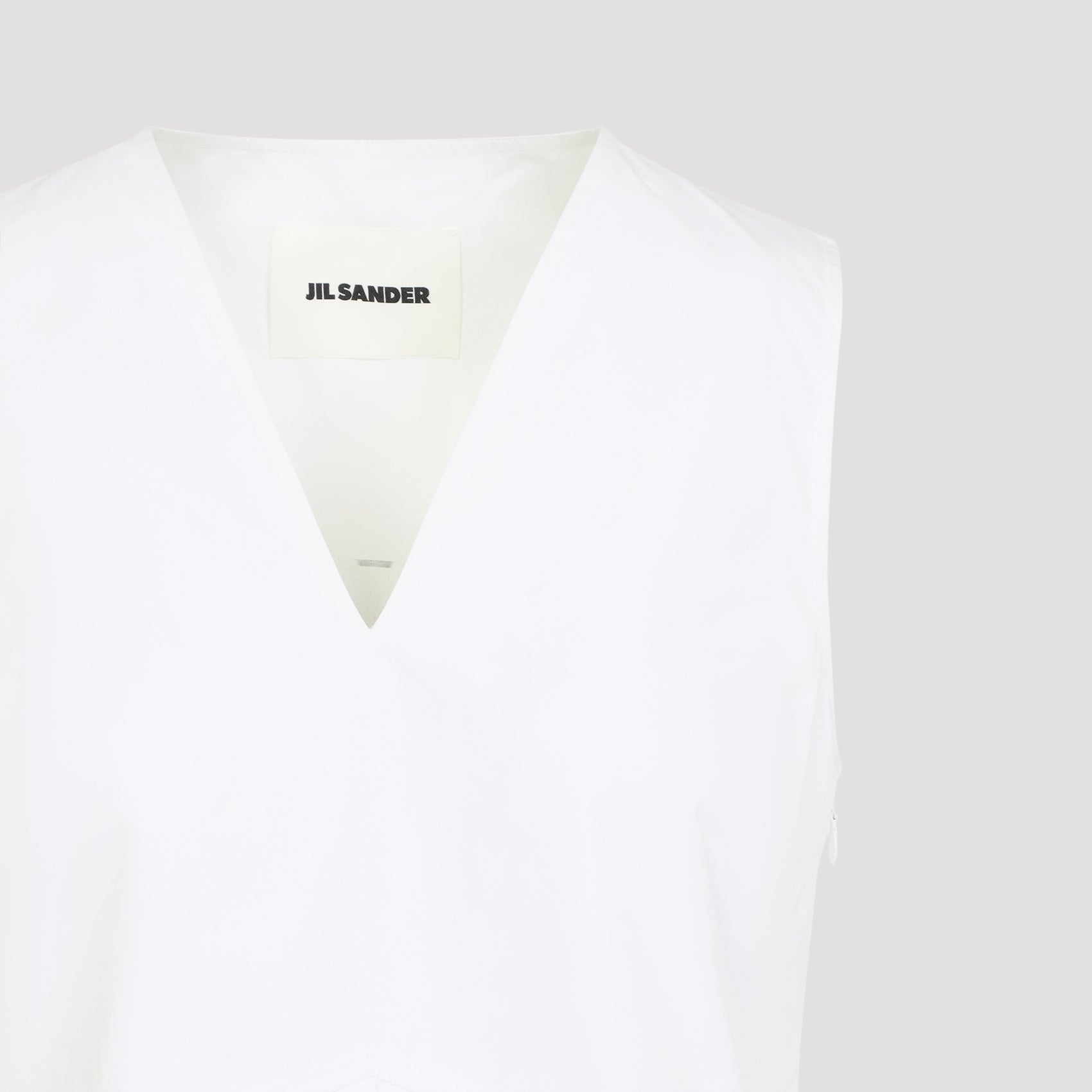 Jil Sander Sleveless A-Line Pleated Top