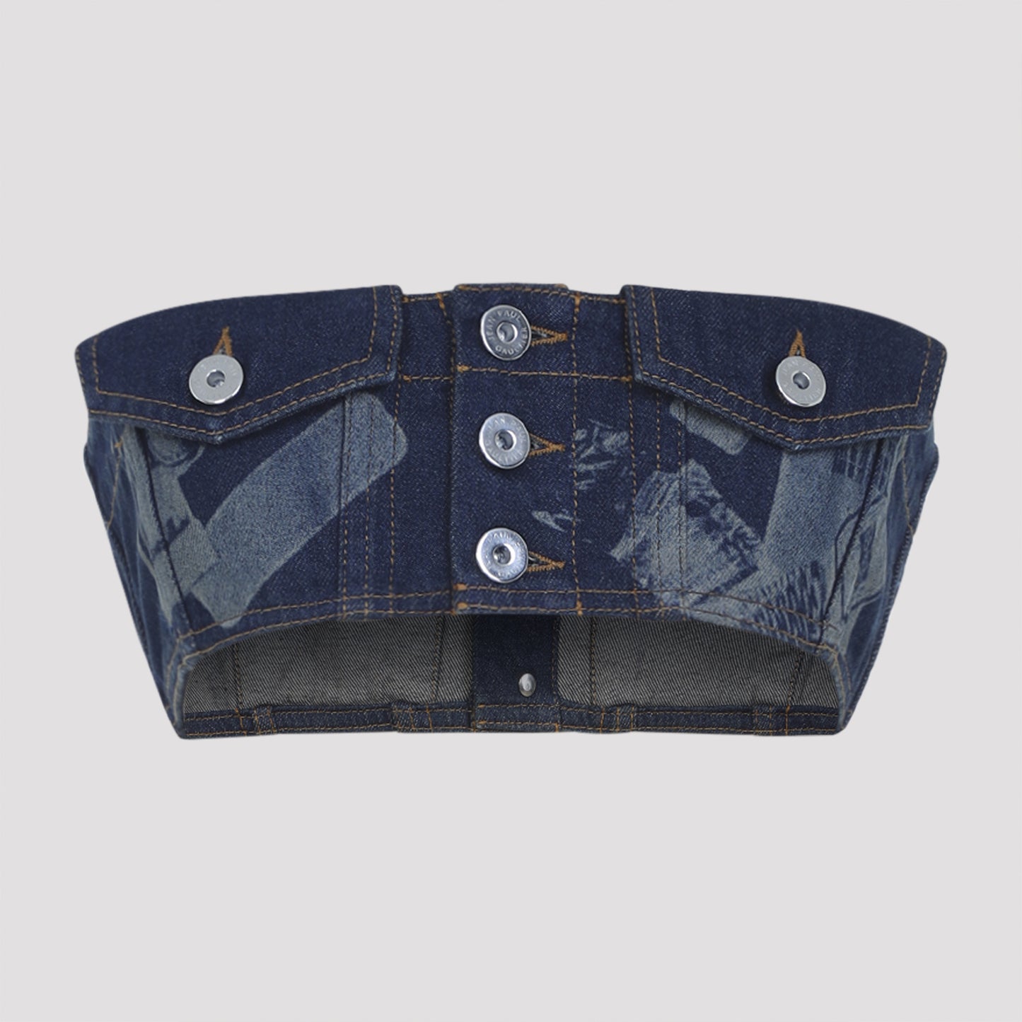 Jean Paul Gaultier Denim Bra Top