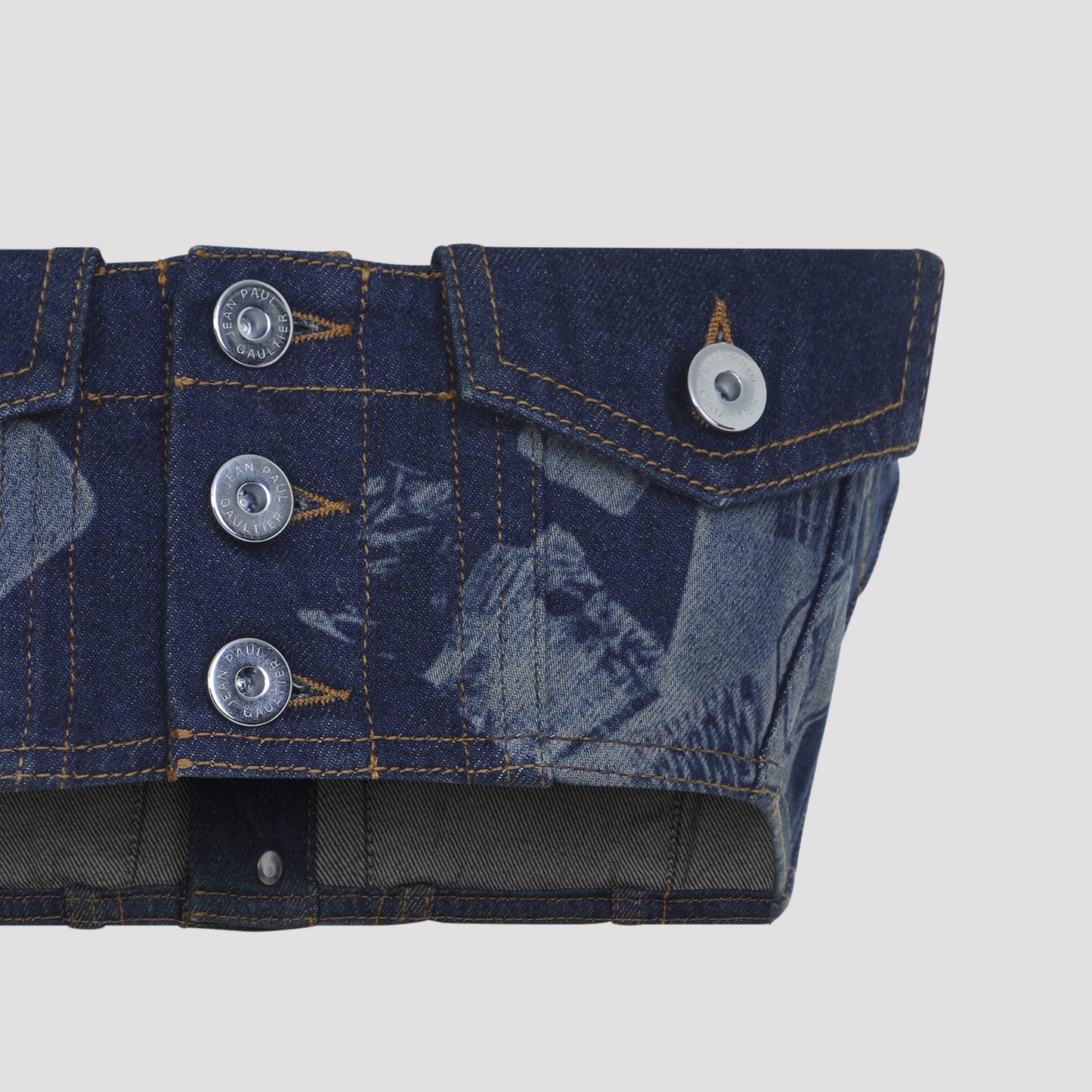 Jean Paul Gaultier Denim Bra Top