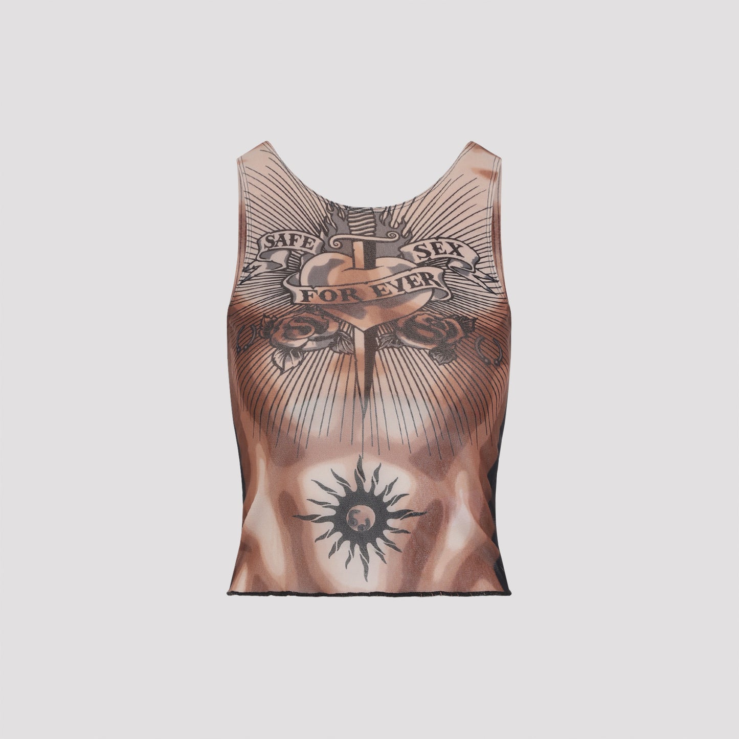 Jean Paul Gaultier Safe Sex Tattoo Top