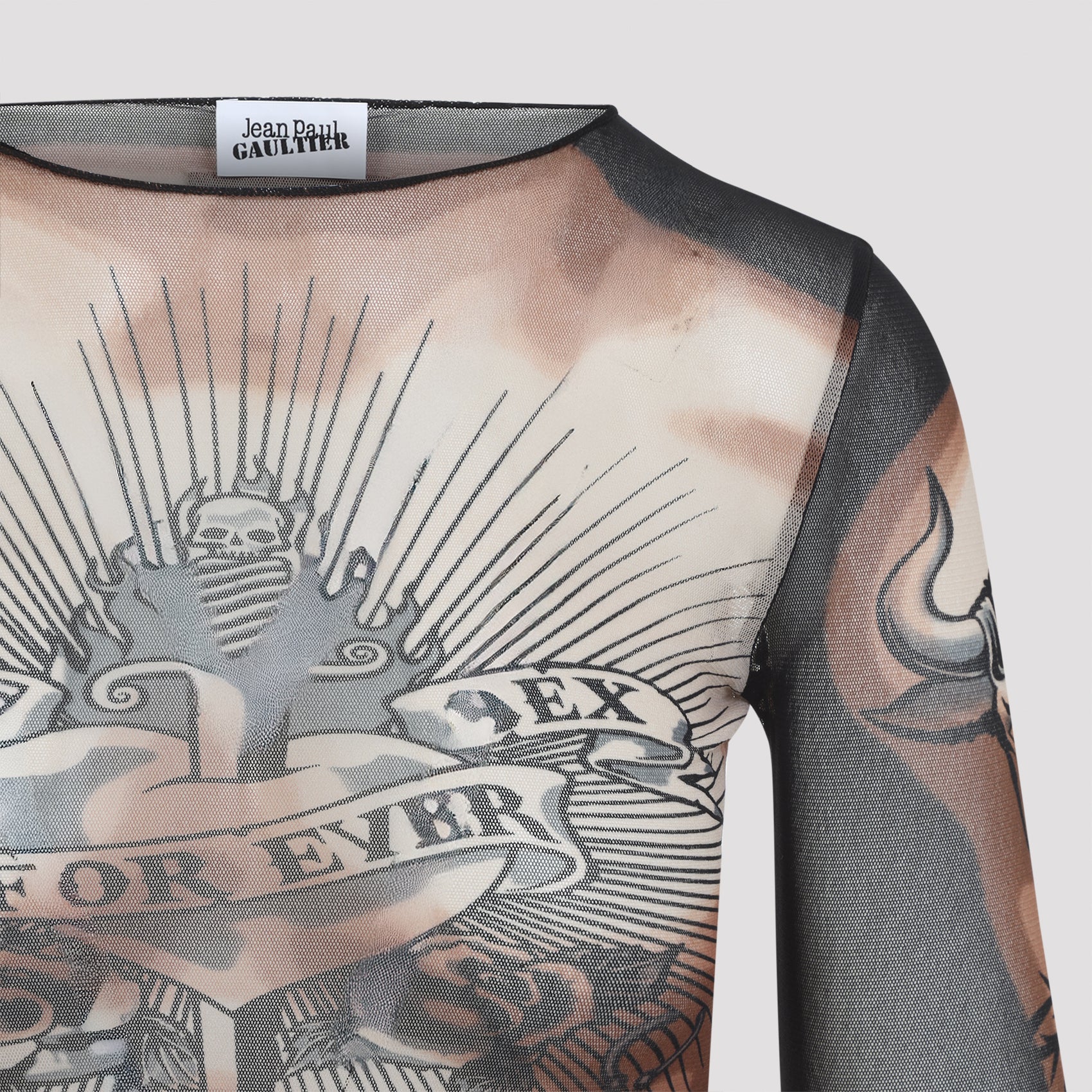 Jean Paul Gaultier Safe Sex Tattoo Top