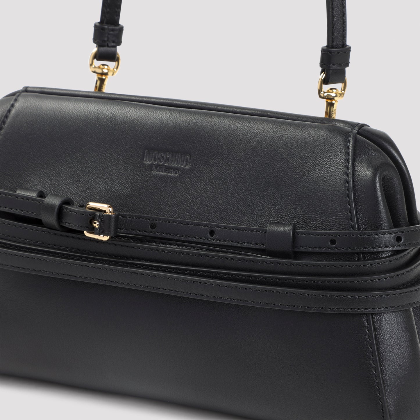 Moschino Belted Shoulder Bag