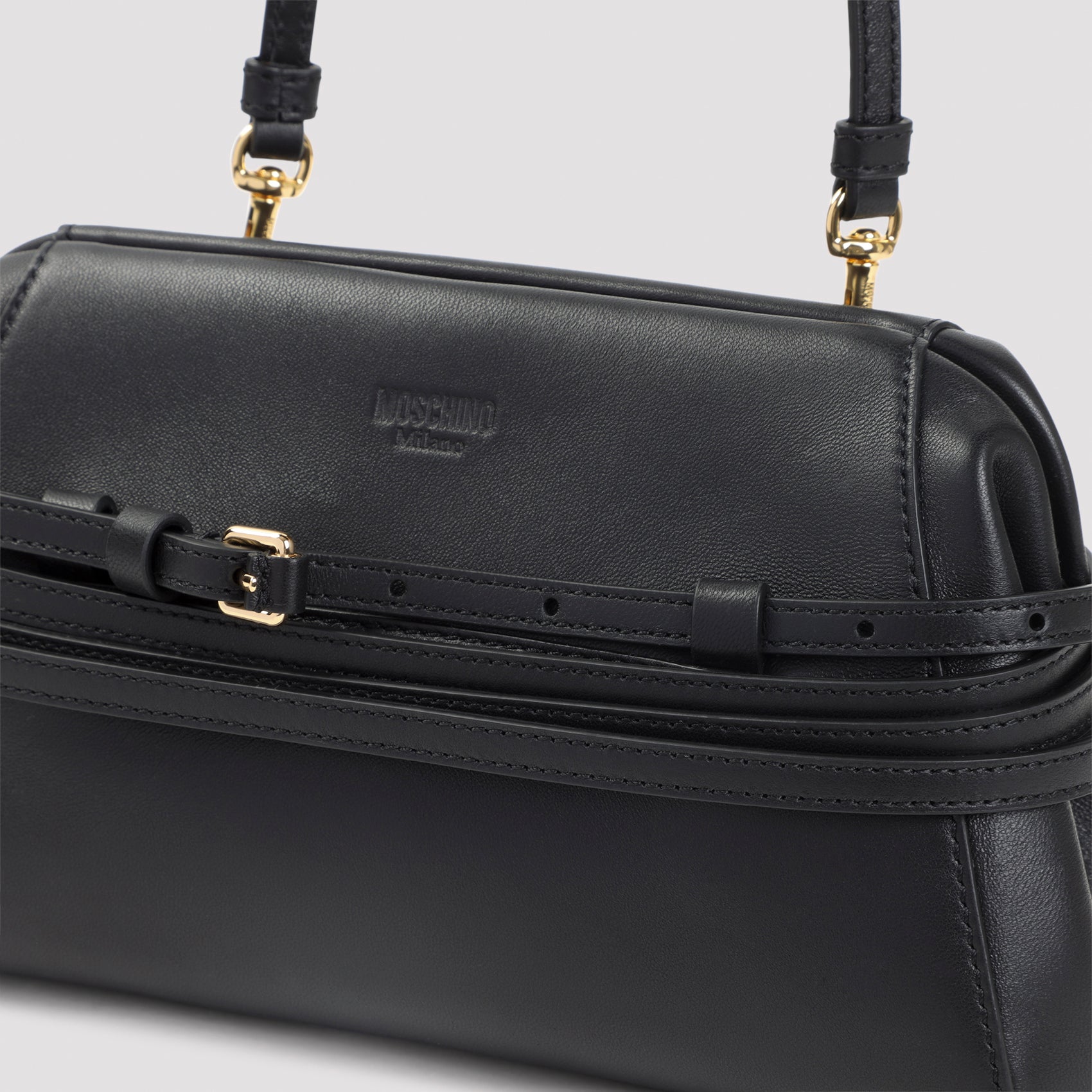 Moschino Belted Shoulder Bag
