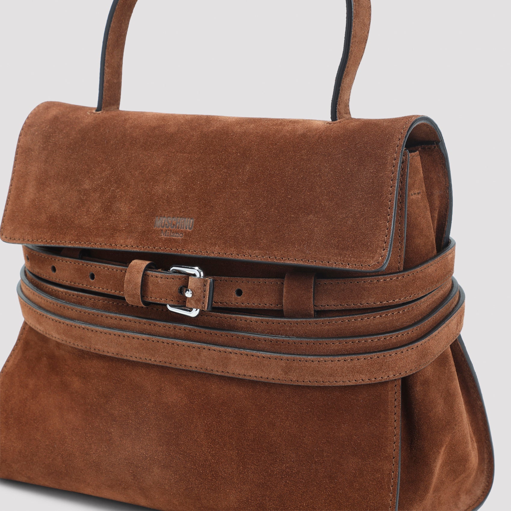 Moschino Belted Top-Handle Bag