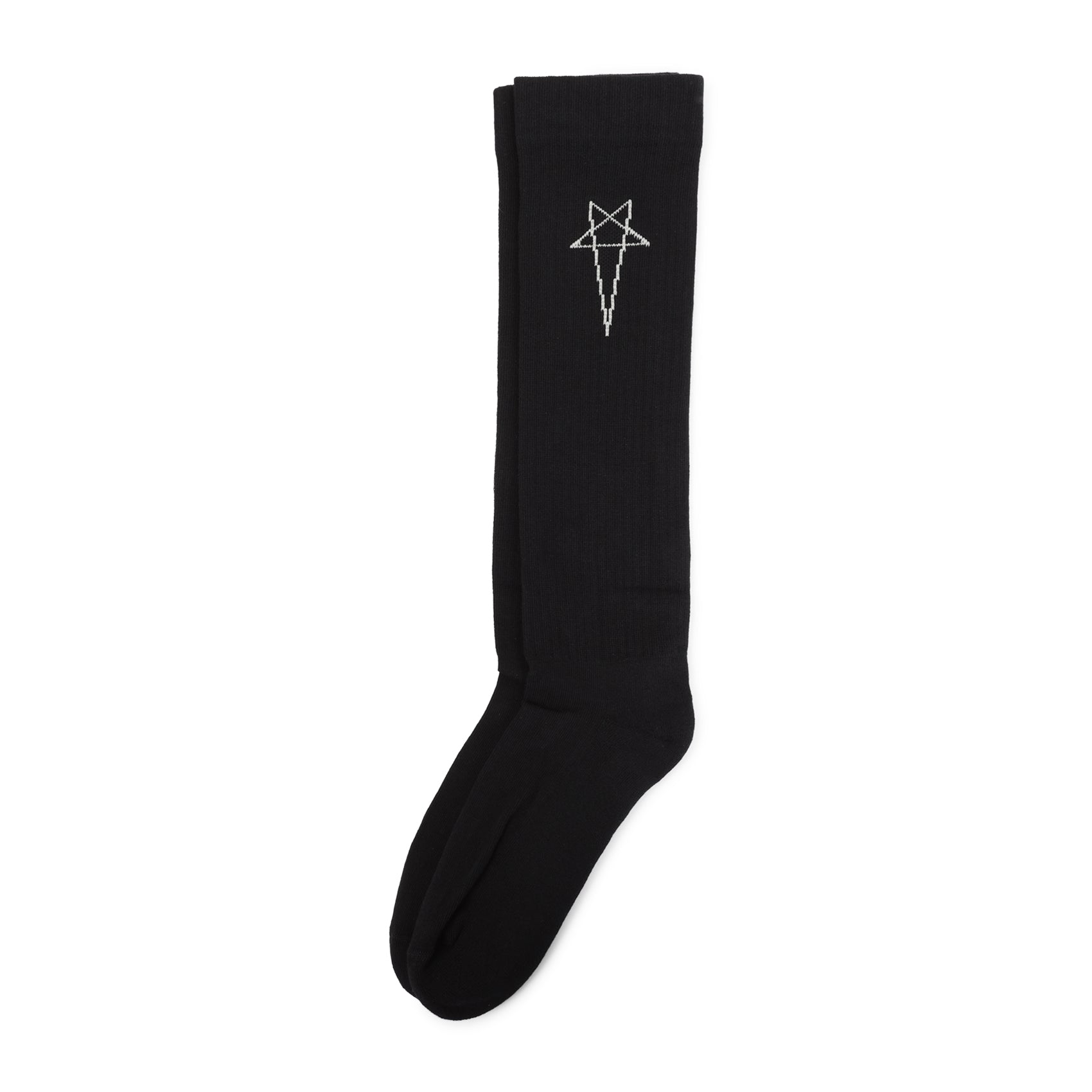 Rick Owens Drkshdw Pentagram Knee High Socks
