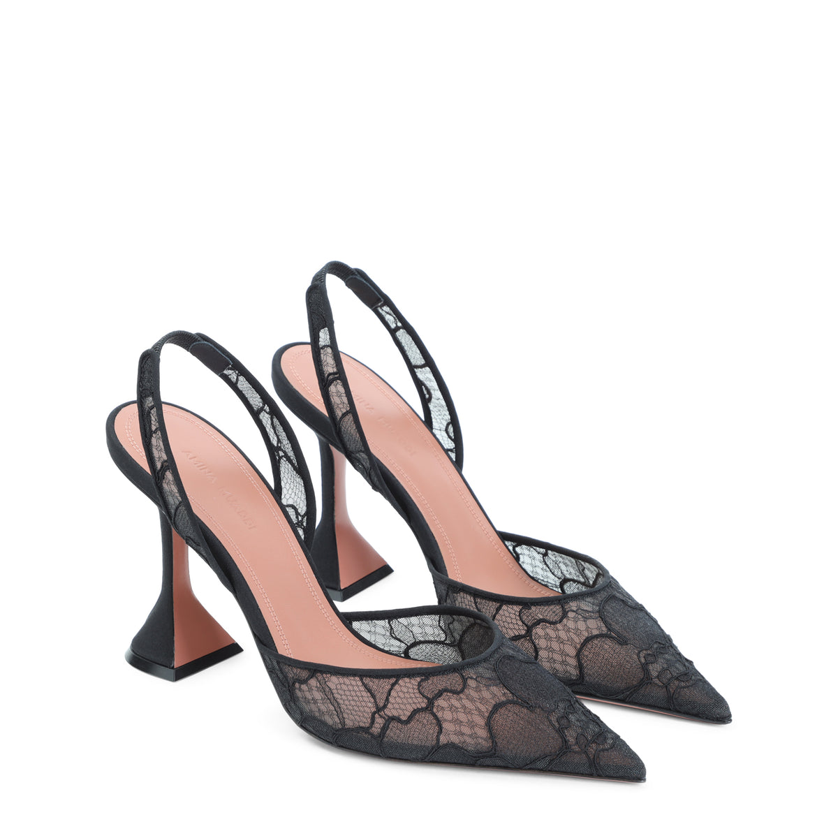 Amina Muaddi Holli Lace Sling 95