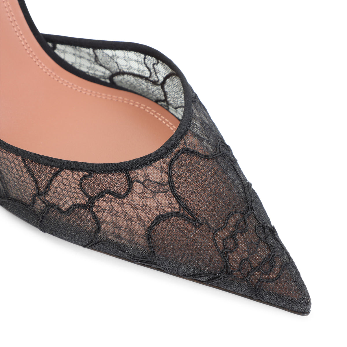 Amina Muaddi Holli Lace Sling 95