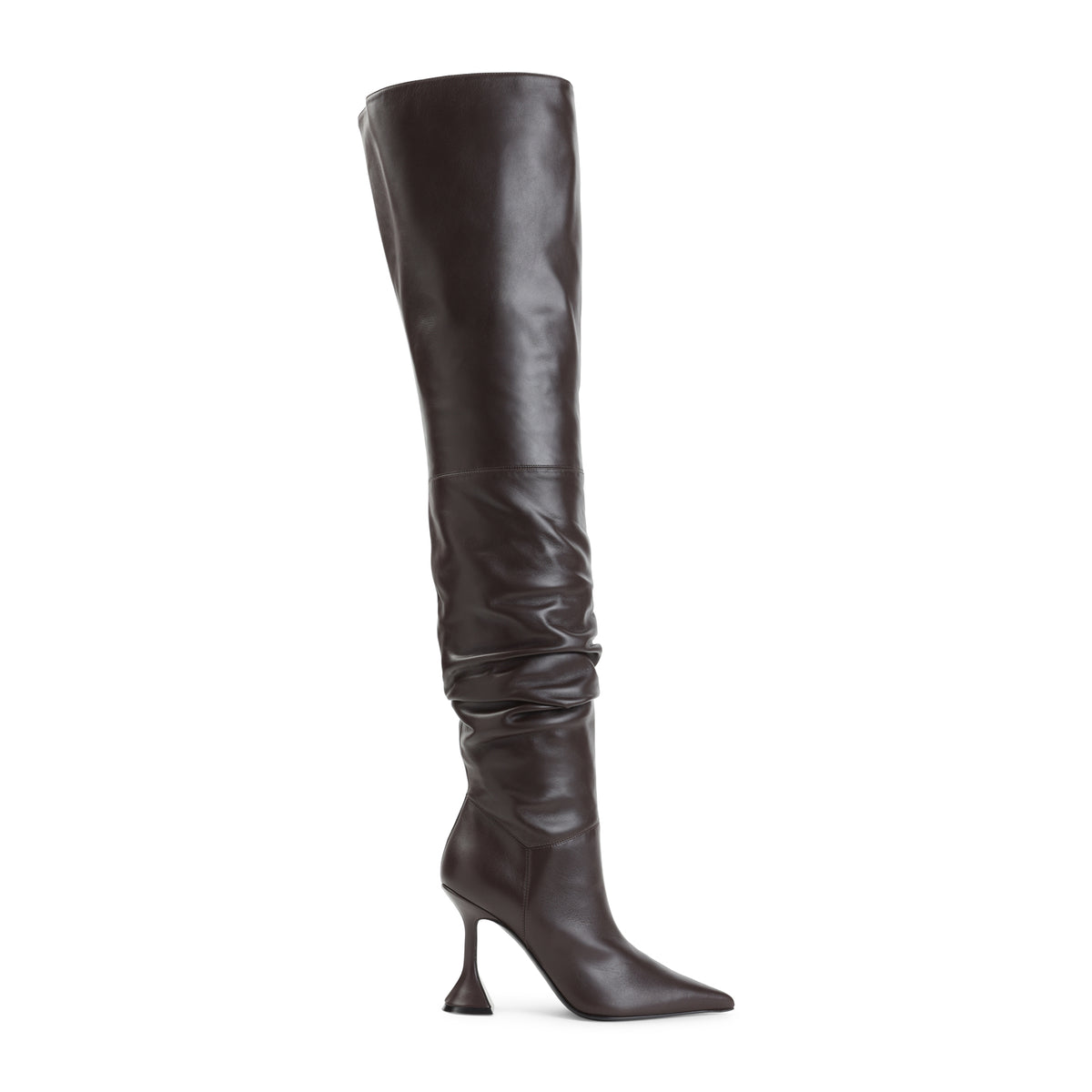 Amina Muaddi Olivia Thigh High 95 Nappa Boots