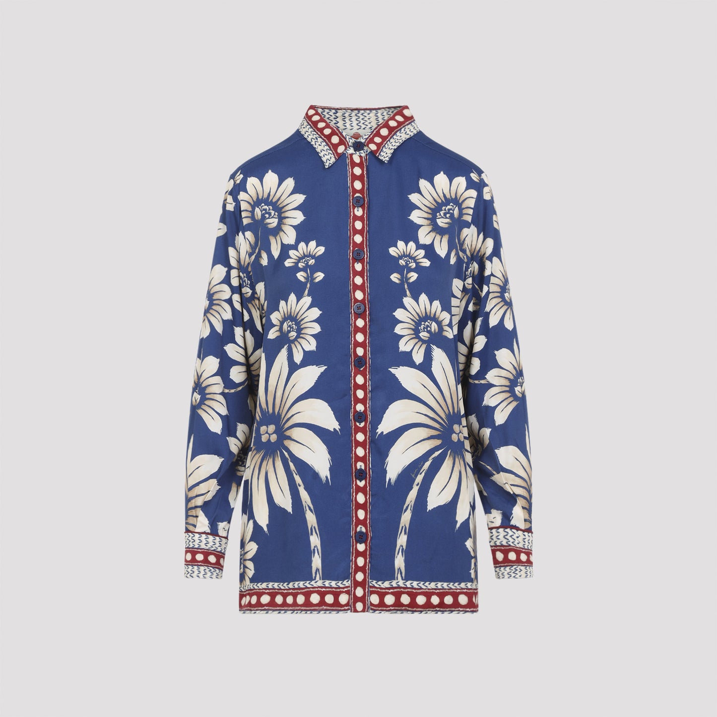 Farm Rio Luna Blue Shirt