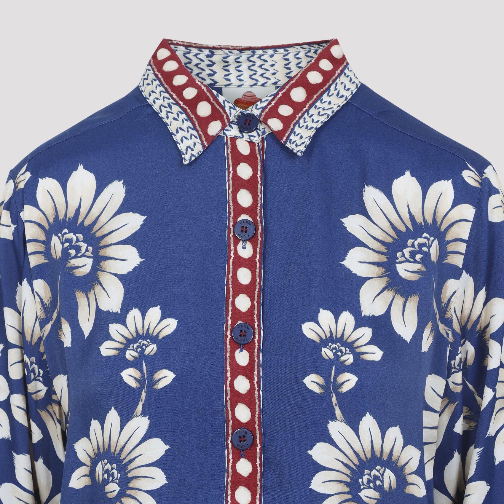 Farm Rio Luna Blue Shirt