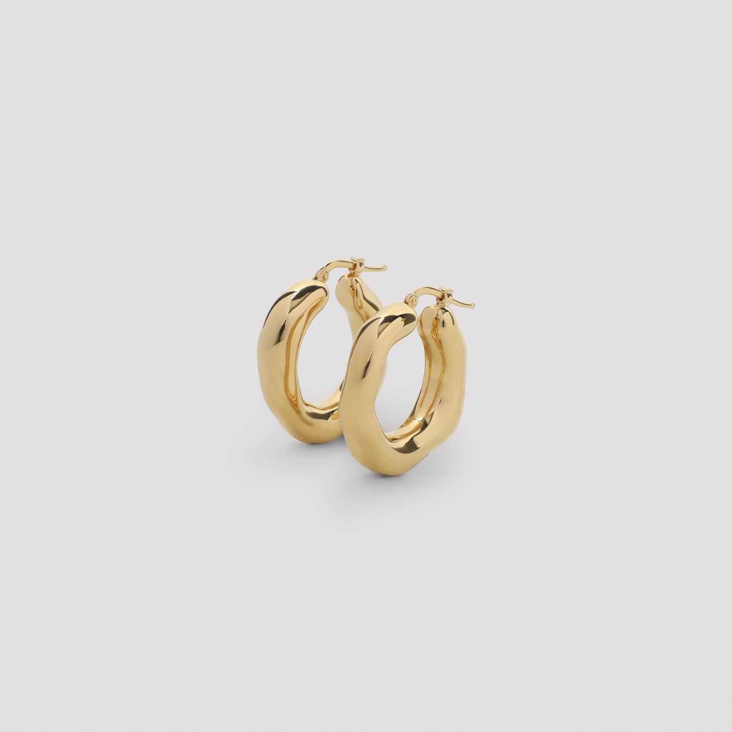 Jil Sander Brass Earrings