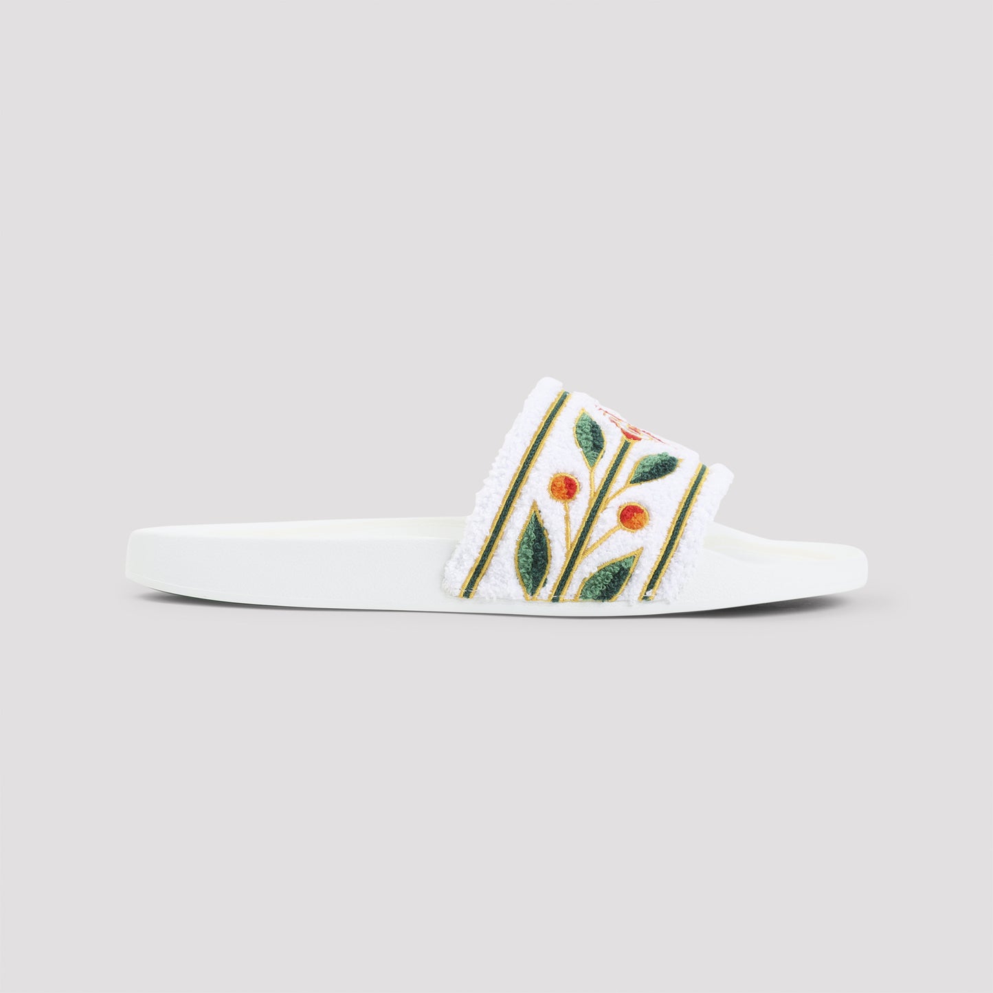 Casablanca Embroidered Terry Sandals