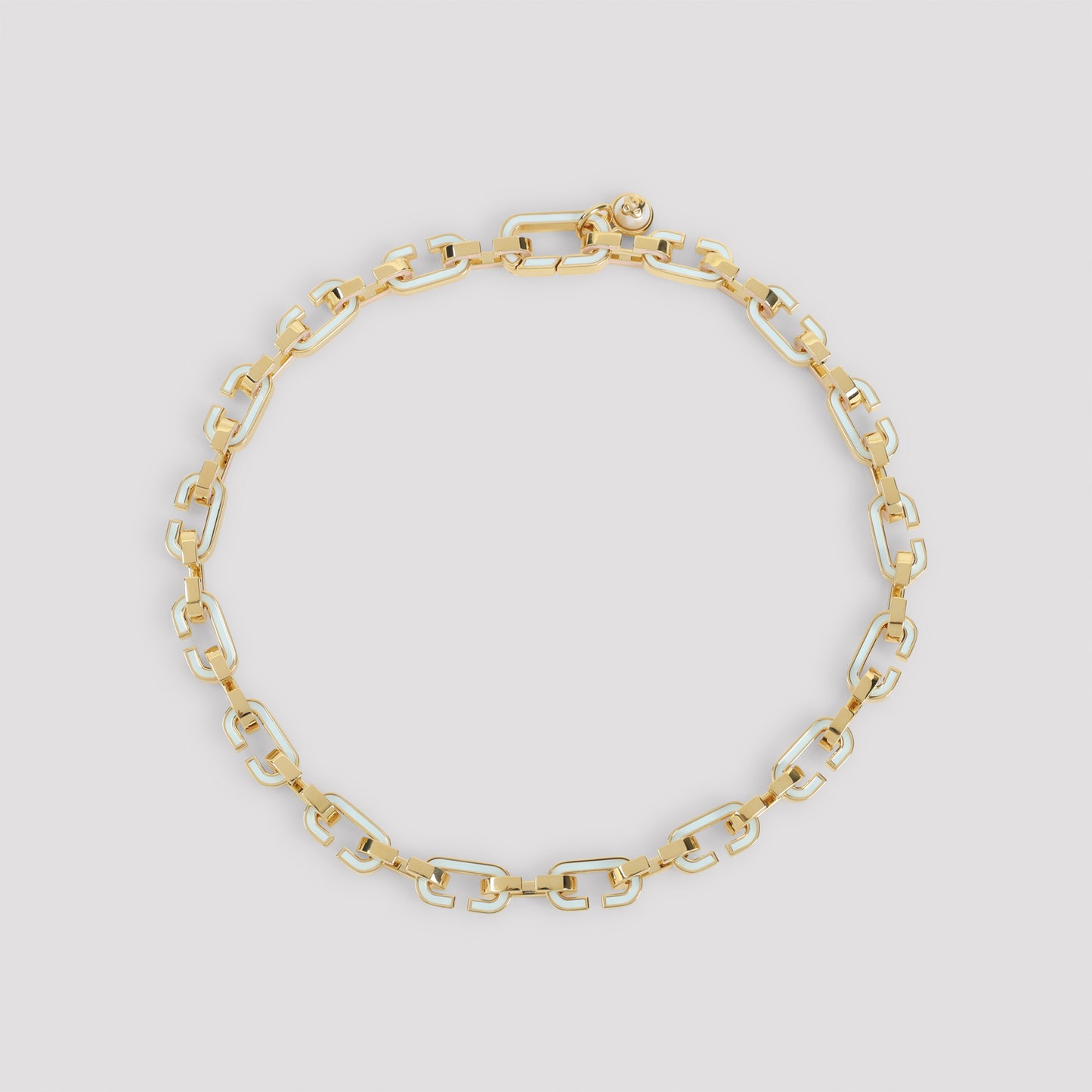 Casablanca Enamel C Link Necklace