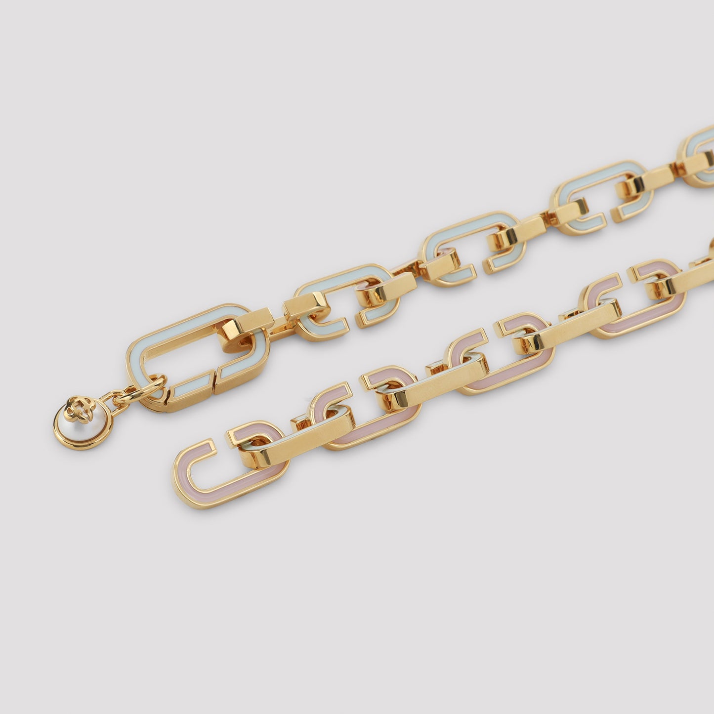 Casablanca Enamel C Link Necklace