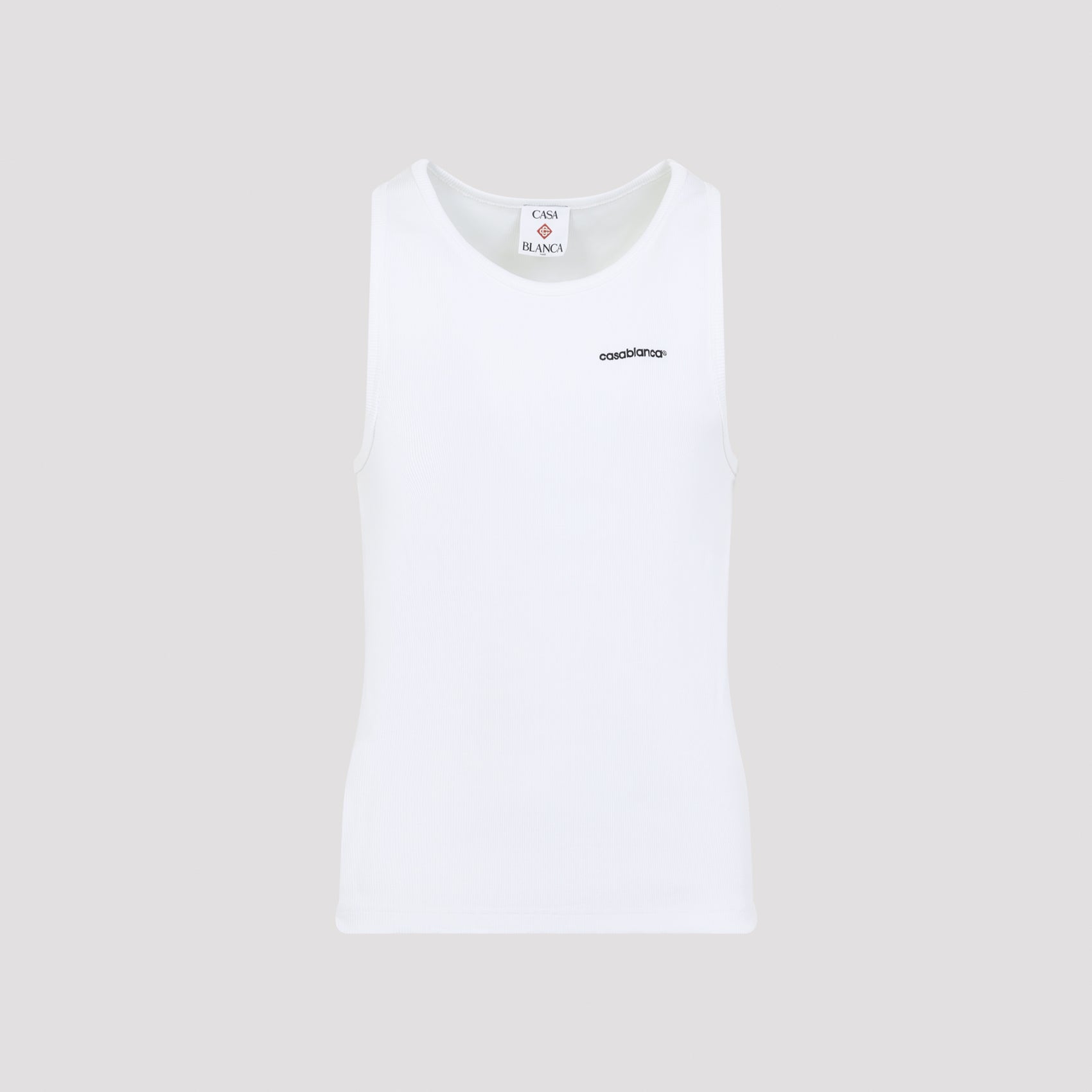 Casablanca Ribbed Tank Top