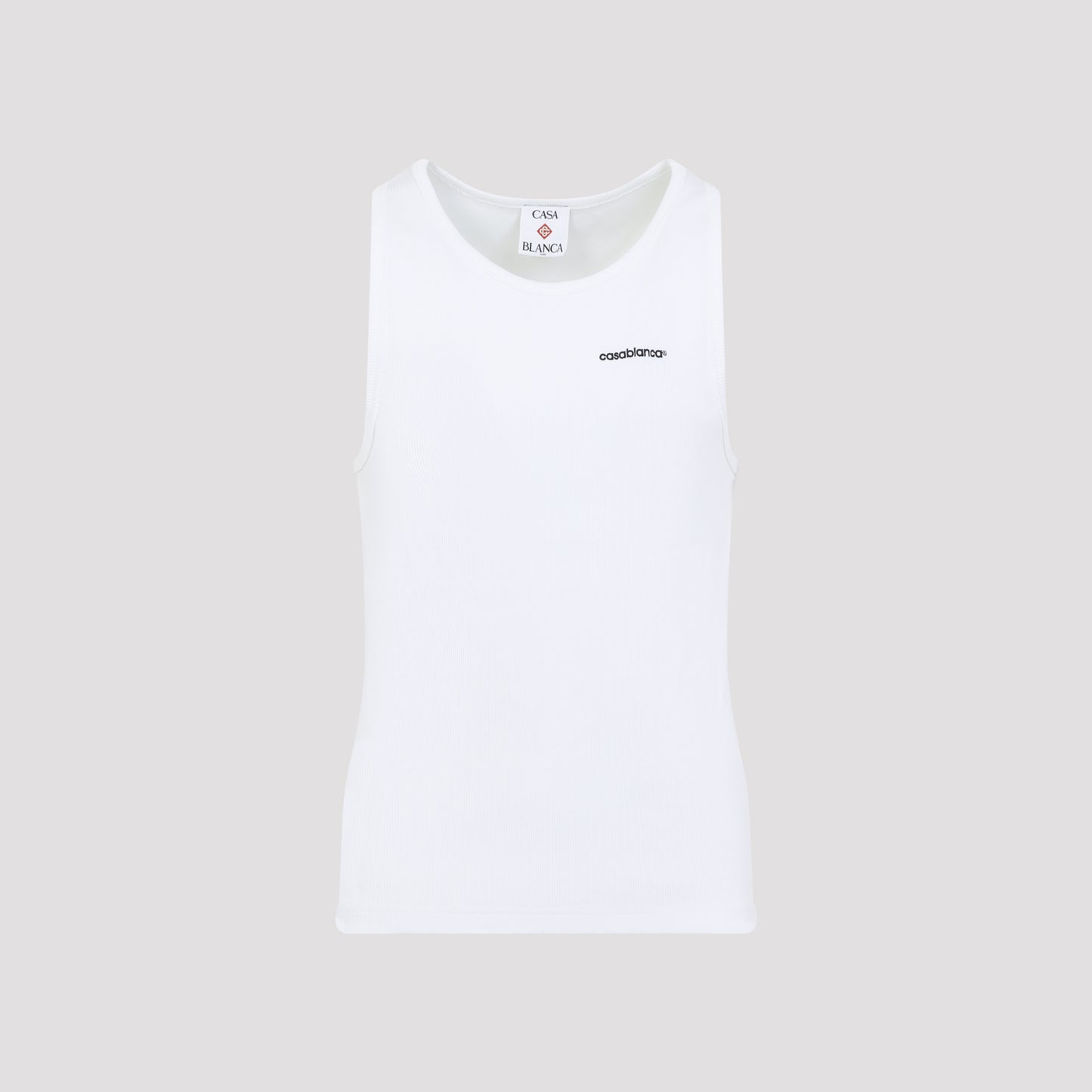 Casablanca Ribbed Tank Top