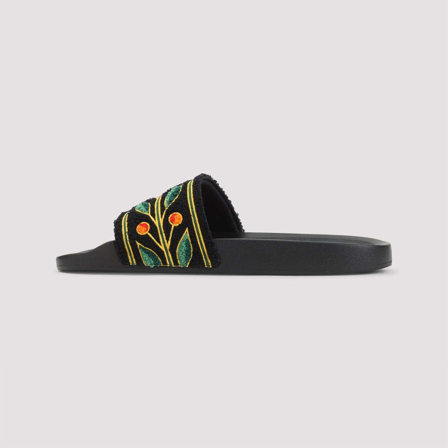 Casablanca Embroidered Terry Slider Sandals