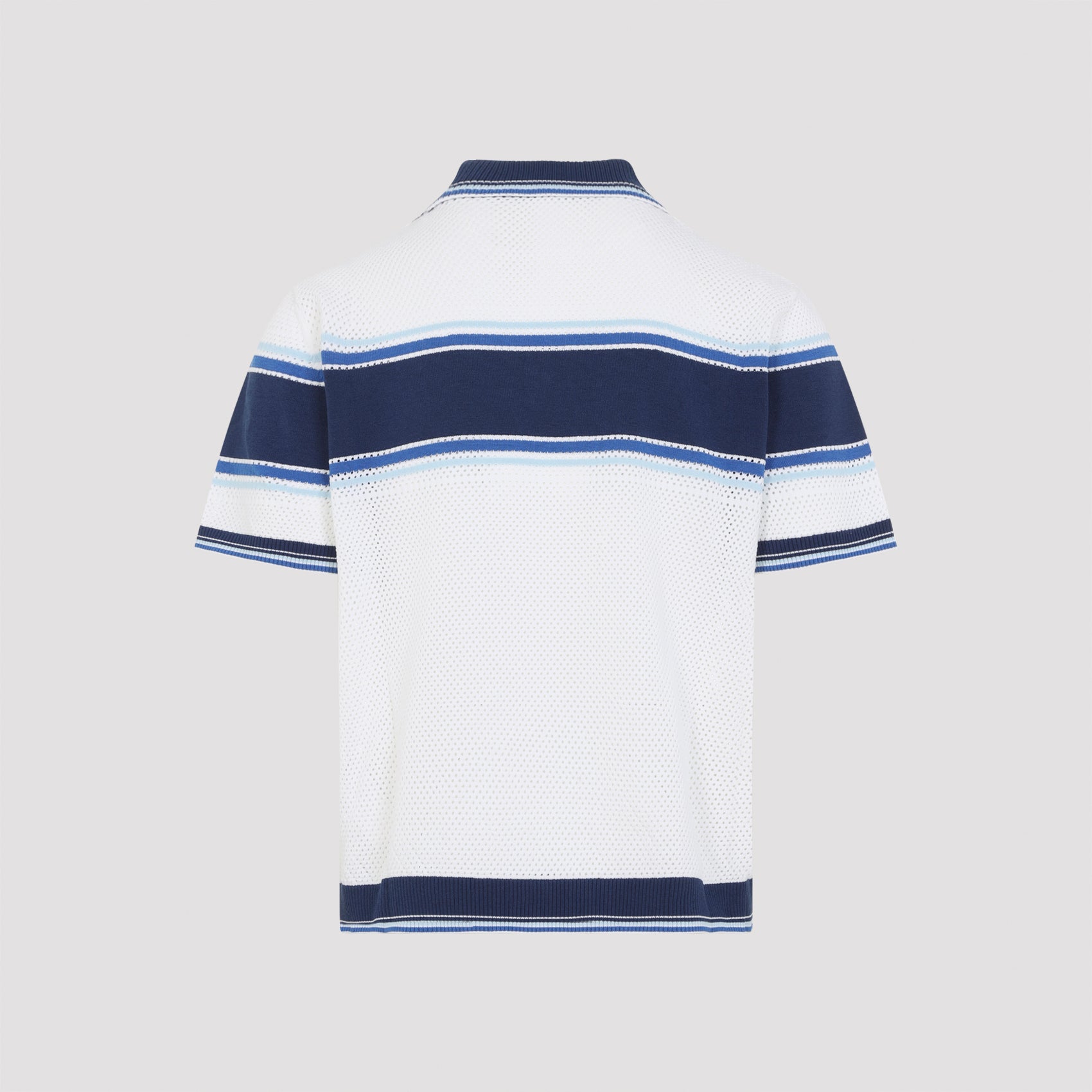 Casablanca Mesh Stripe Polo