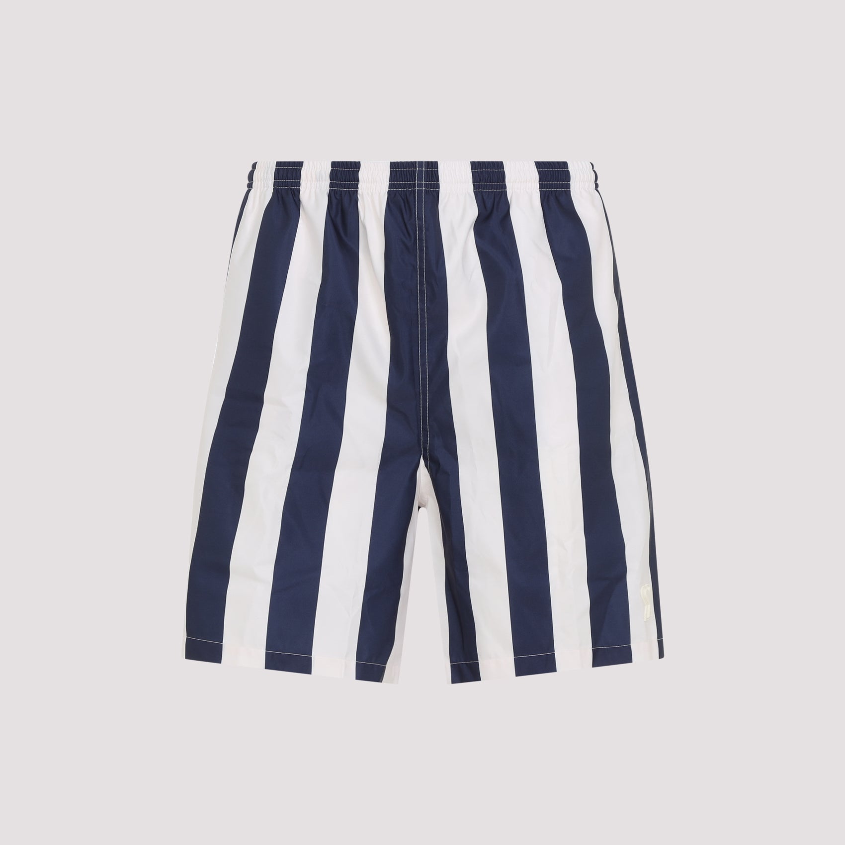 Ami Long Stripes Swim Shorts