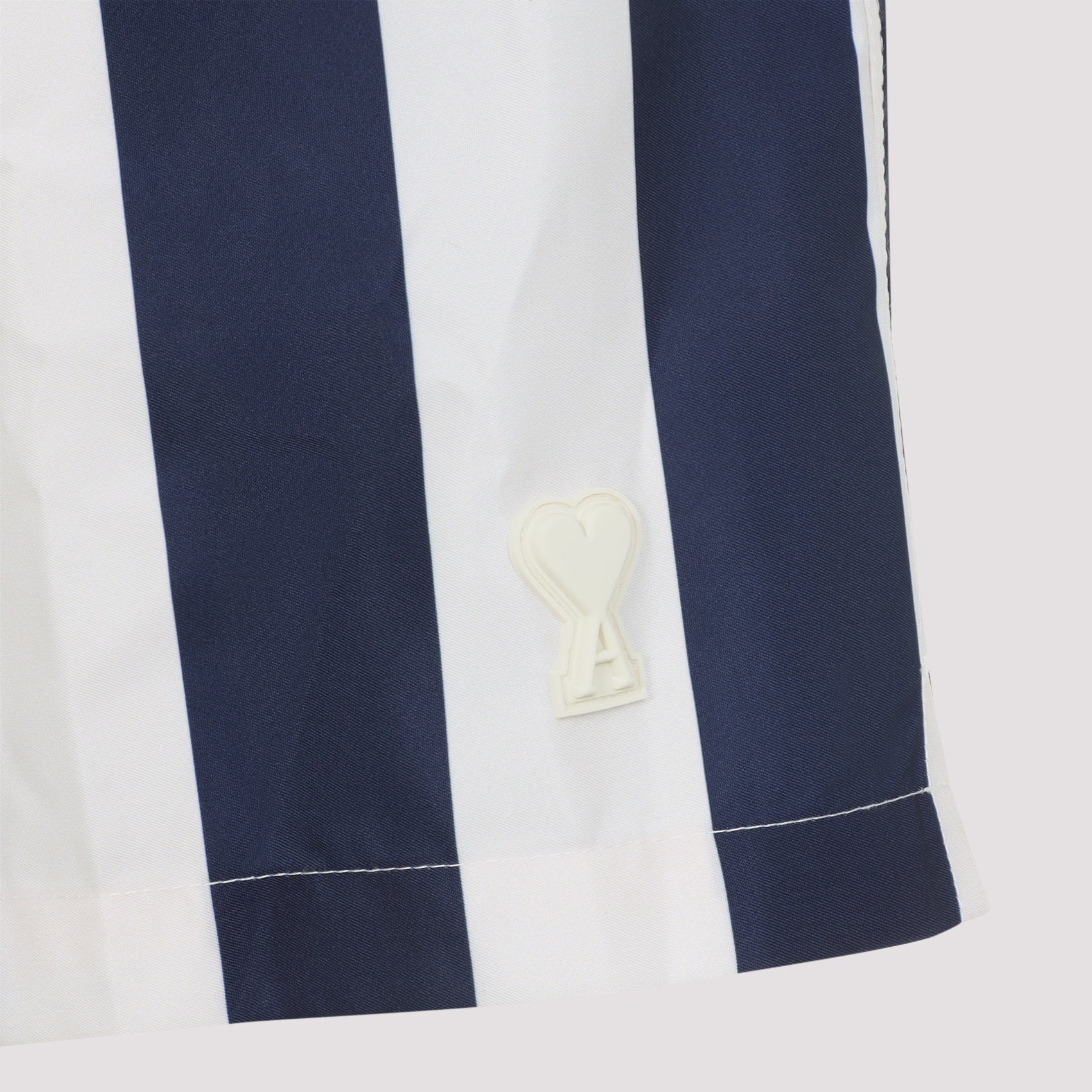Ami Long Stripes Swim Shorts