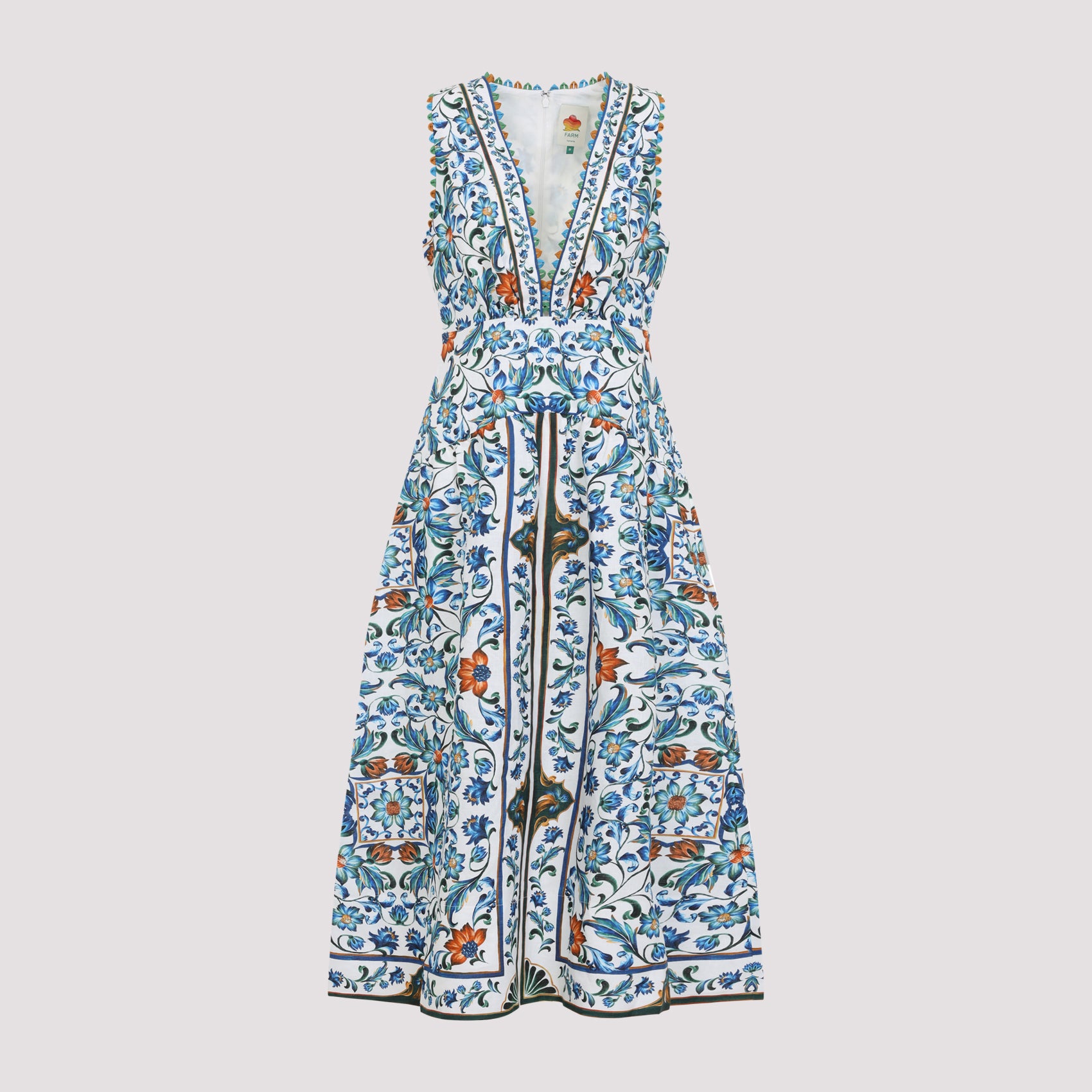 Farm Rio Linen Midi Dress
