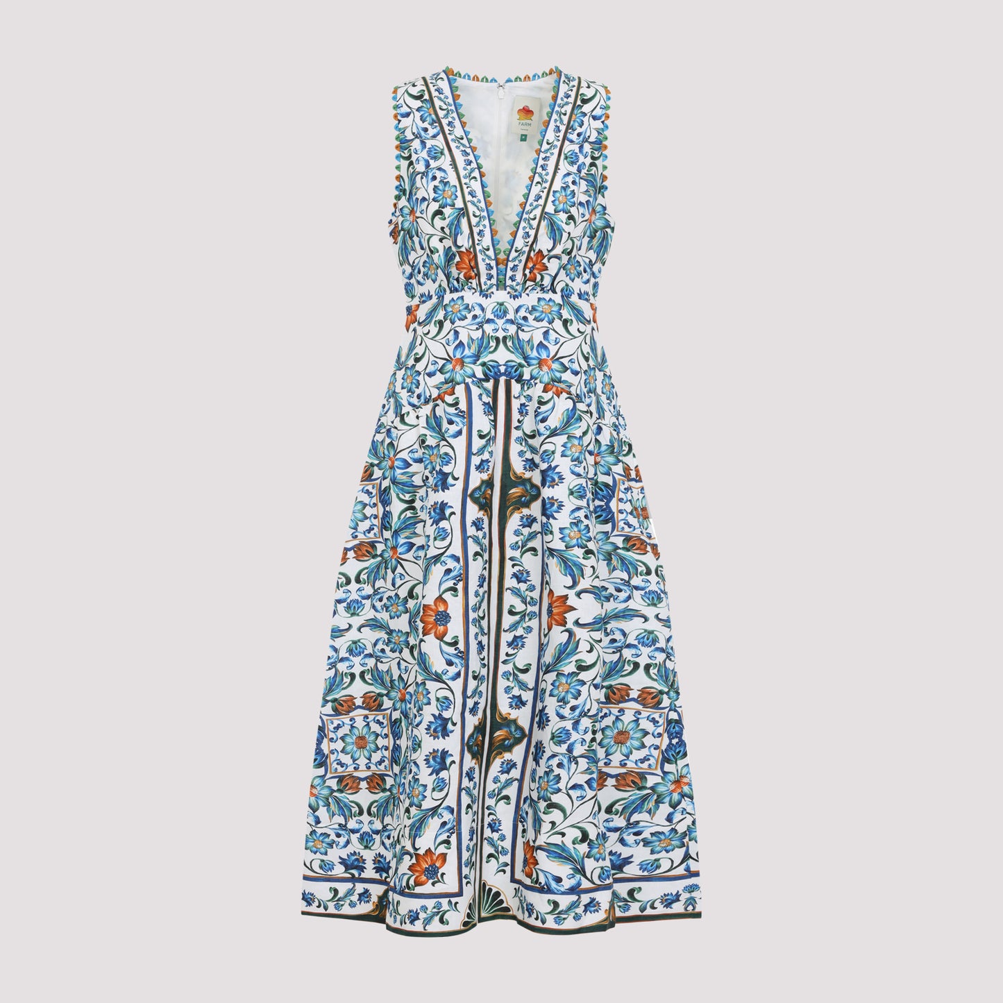 Farm Rio Linen Midi Dress