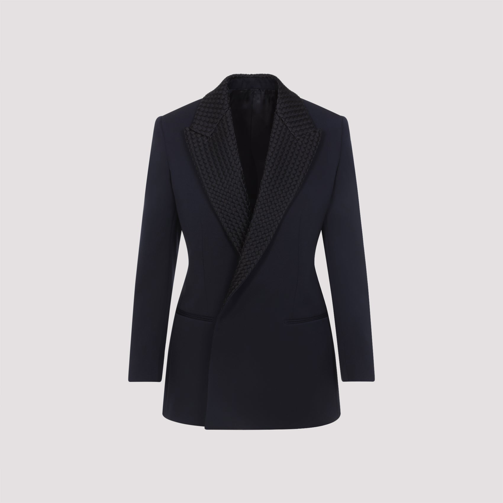Bottega Veneta Intrecciato Collar Tuxedo Jacket