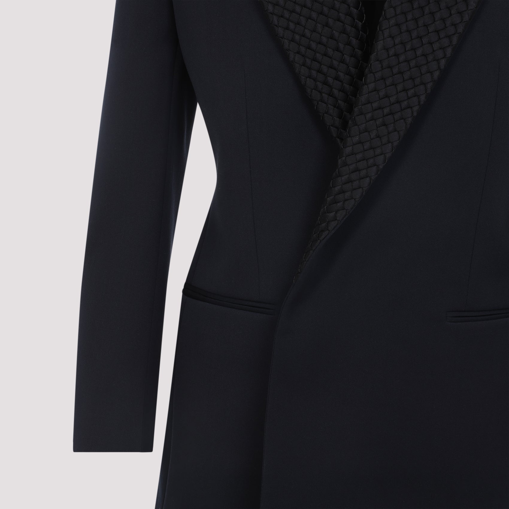 Bottega Veneta Intrecciato Collar Tuxedo Jacket