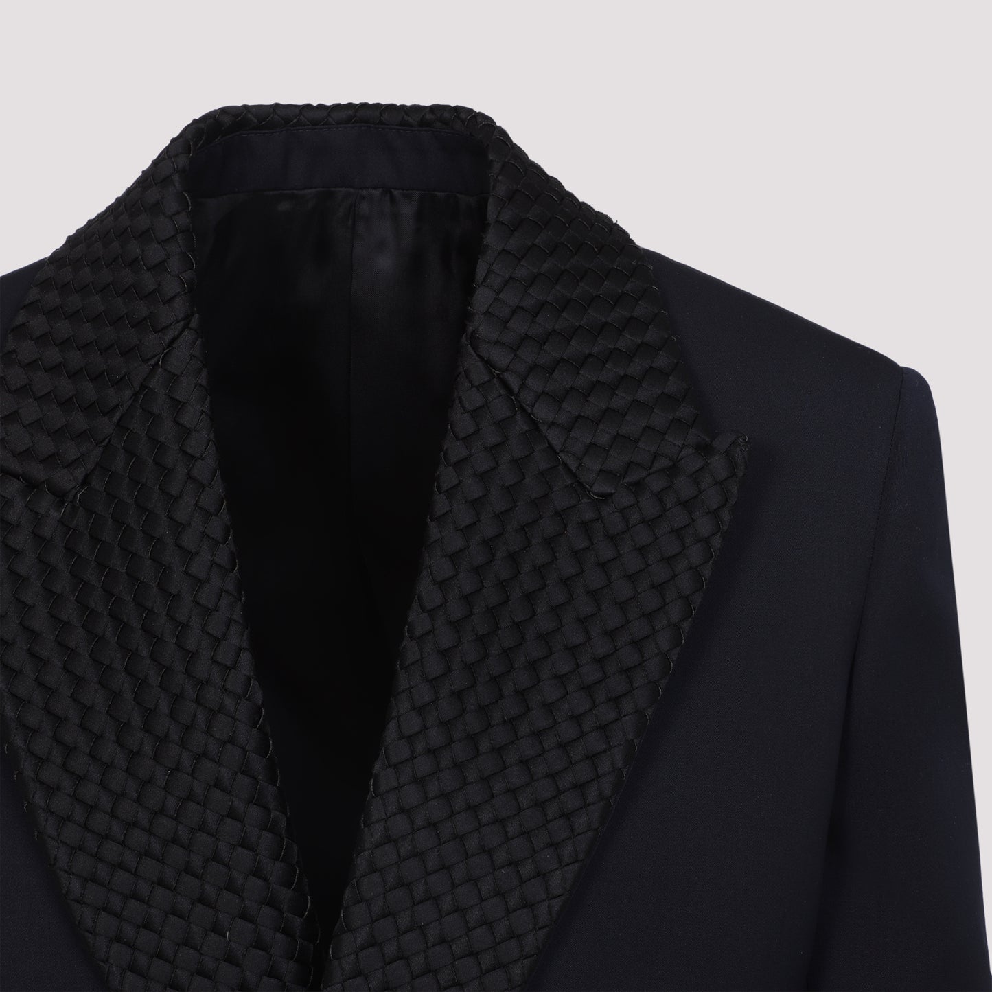Bottega Veneta Intrecciato Collar Tuxedo Jacket
