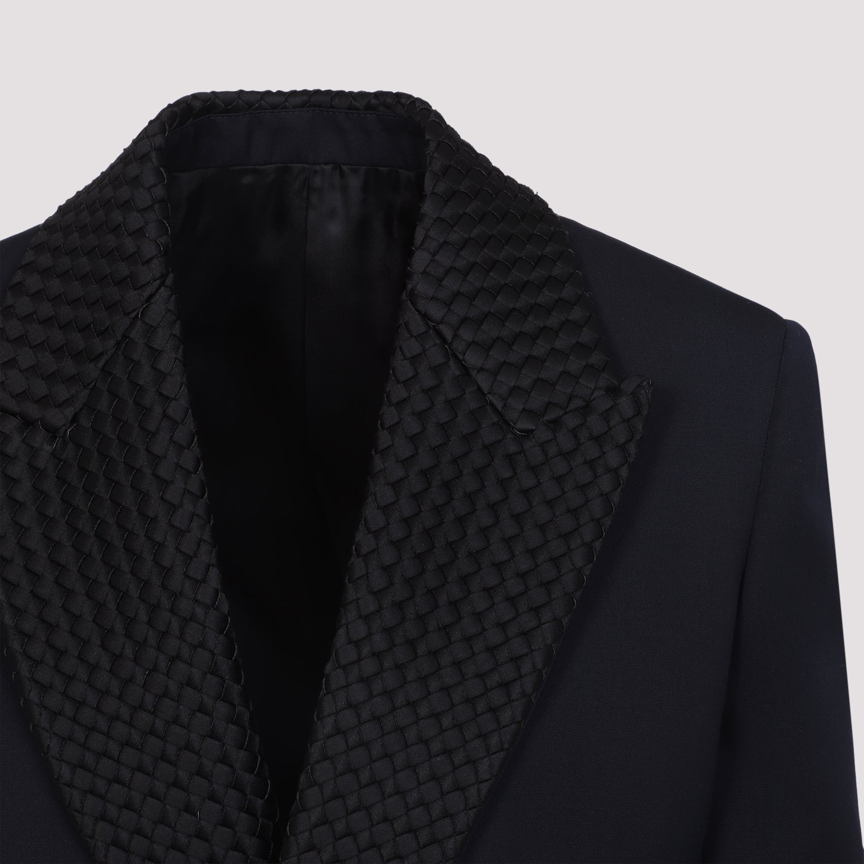 Bottega Veneta Intrecciato Collar Tuxedo Jacket