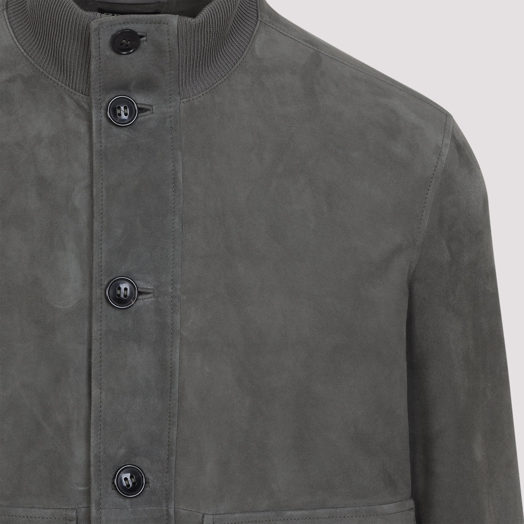 Zegna Leather Blouson Jacket