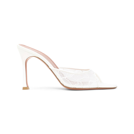 Amina Muaddi Alexa Lace 95 Slippers