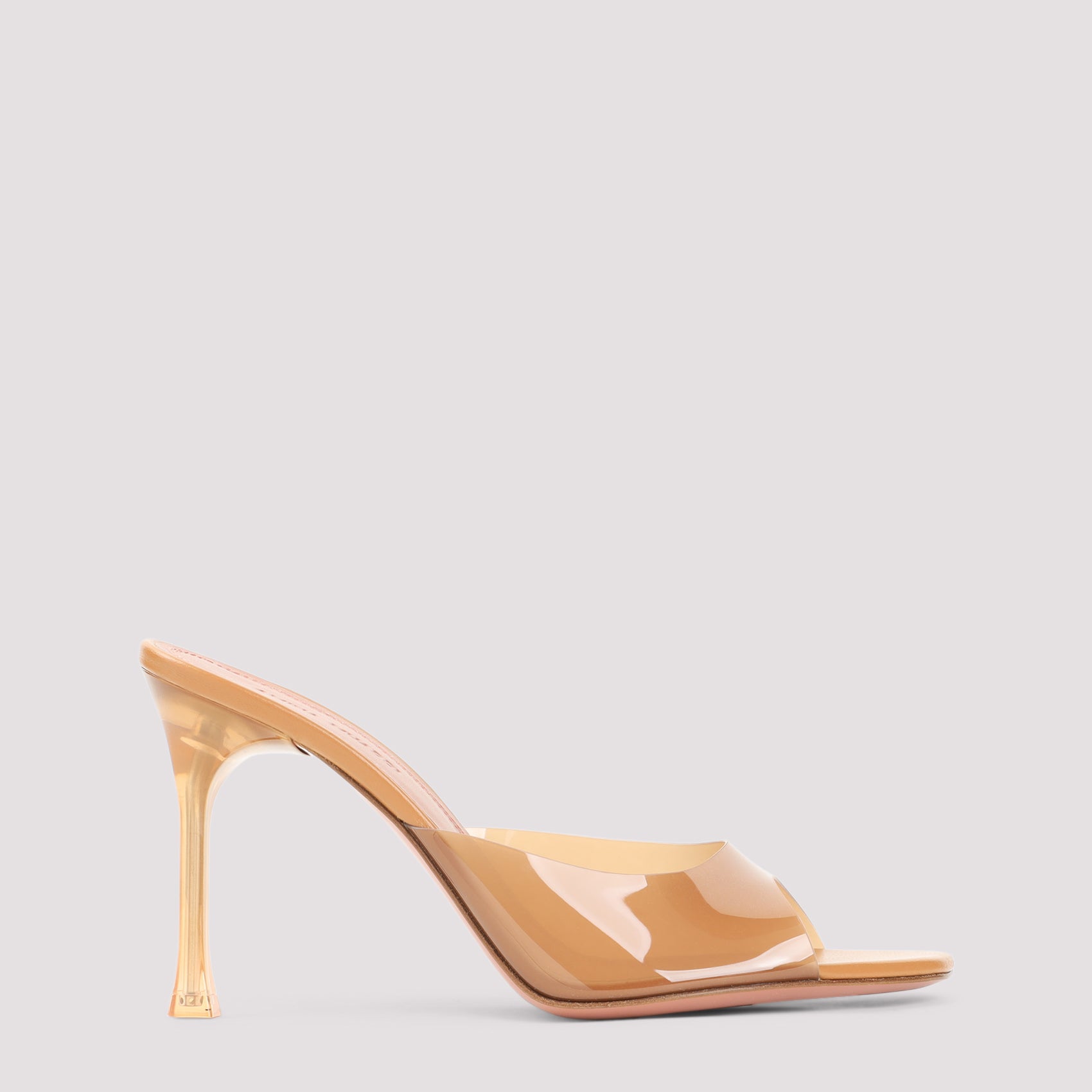 Amina Muaddi Alexa Glass 95 Slippers