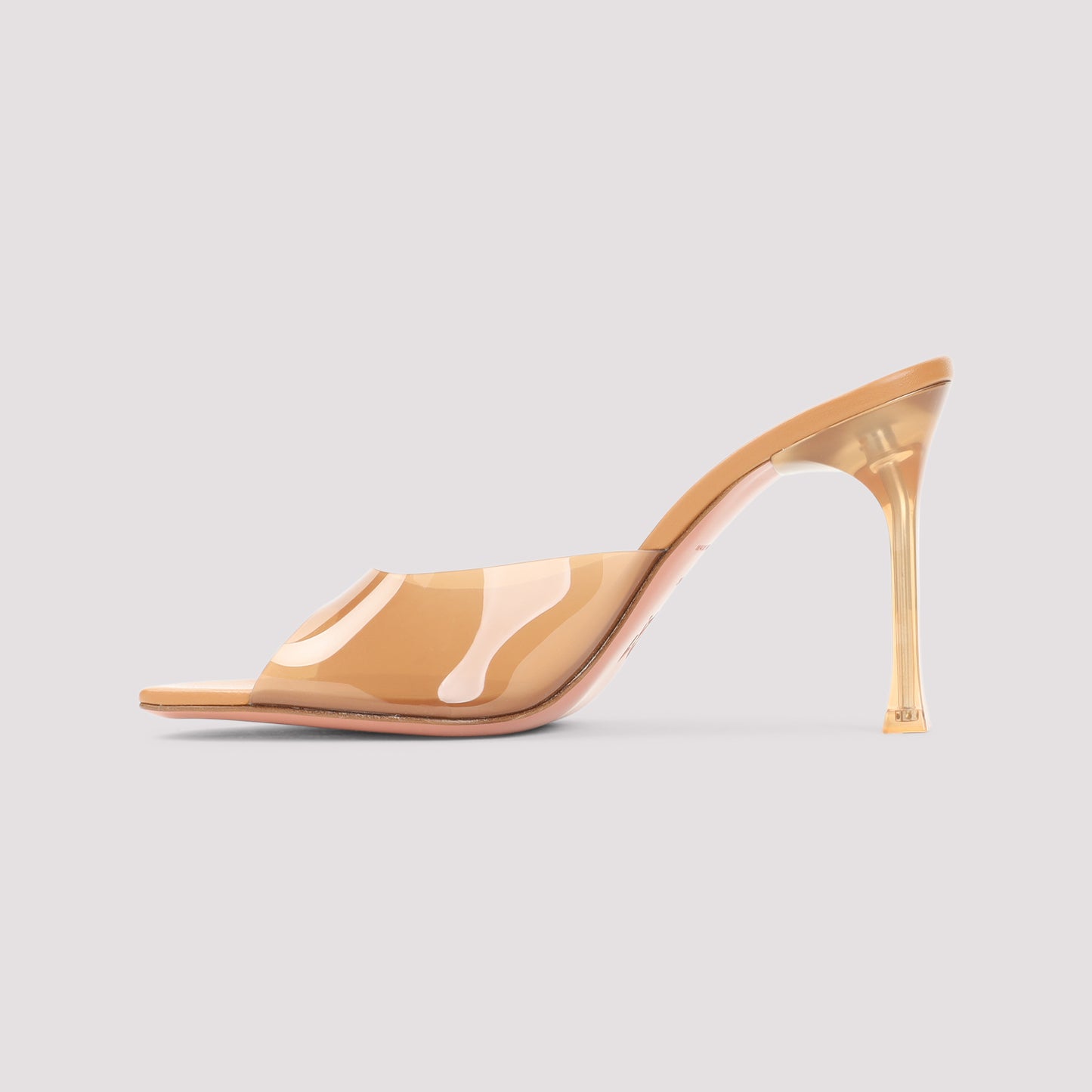 Amina Muaddi Alexa Glass 95 Slippers