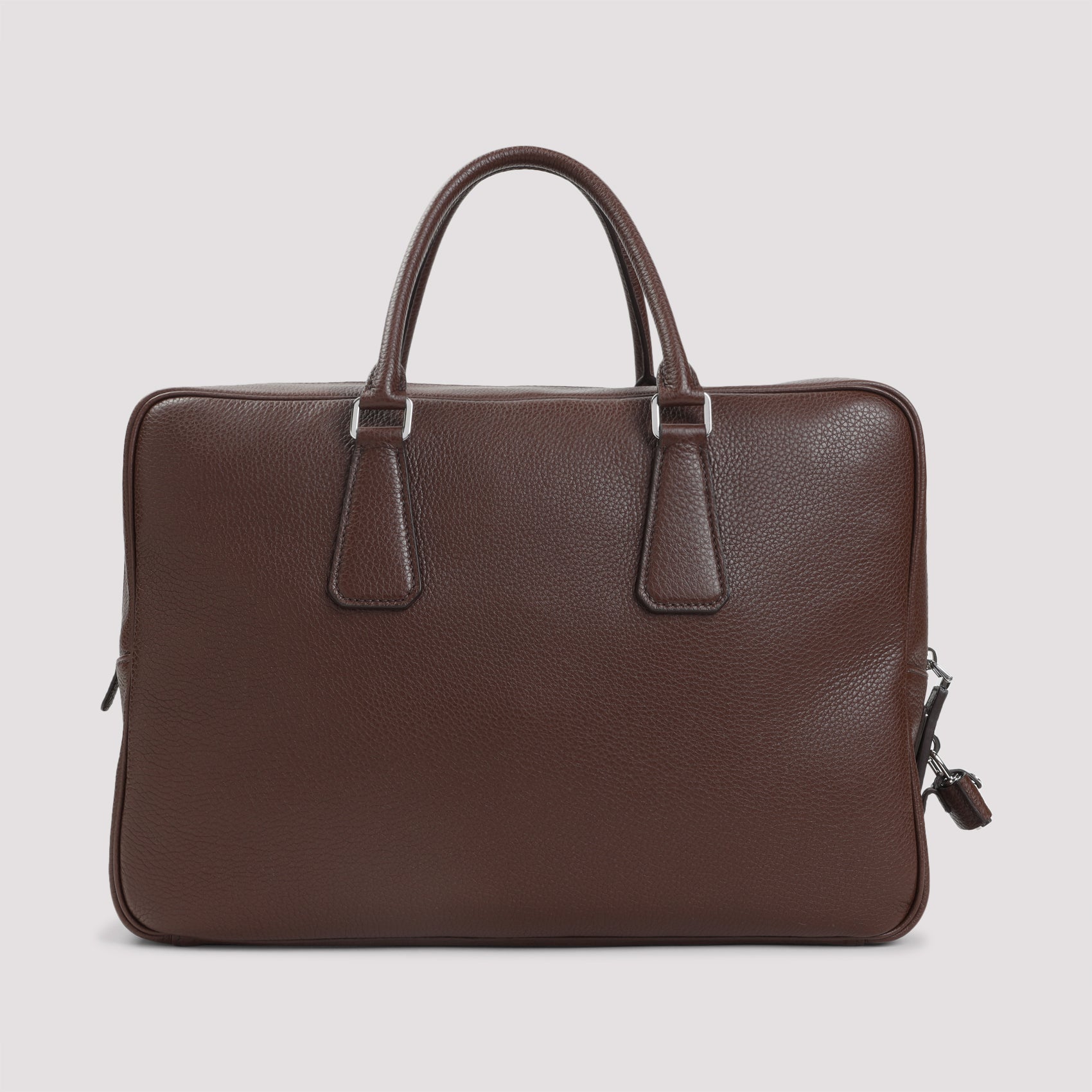 Prada Grained Leather Tote Bag