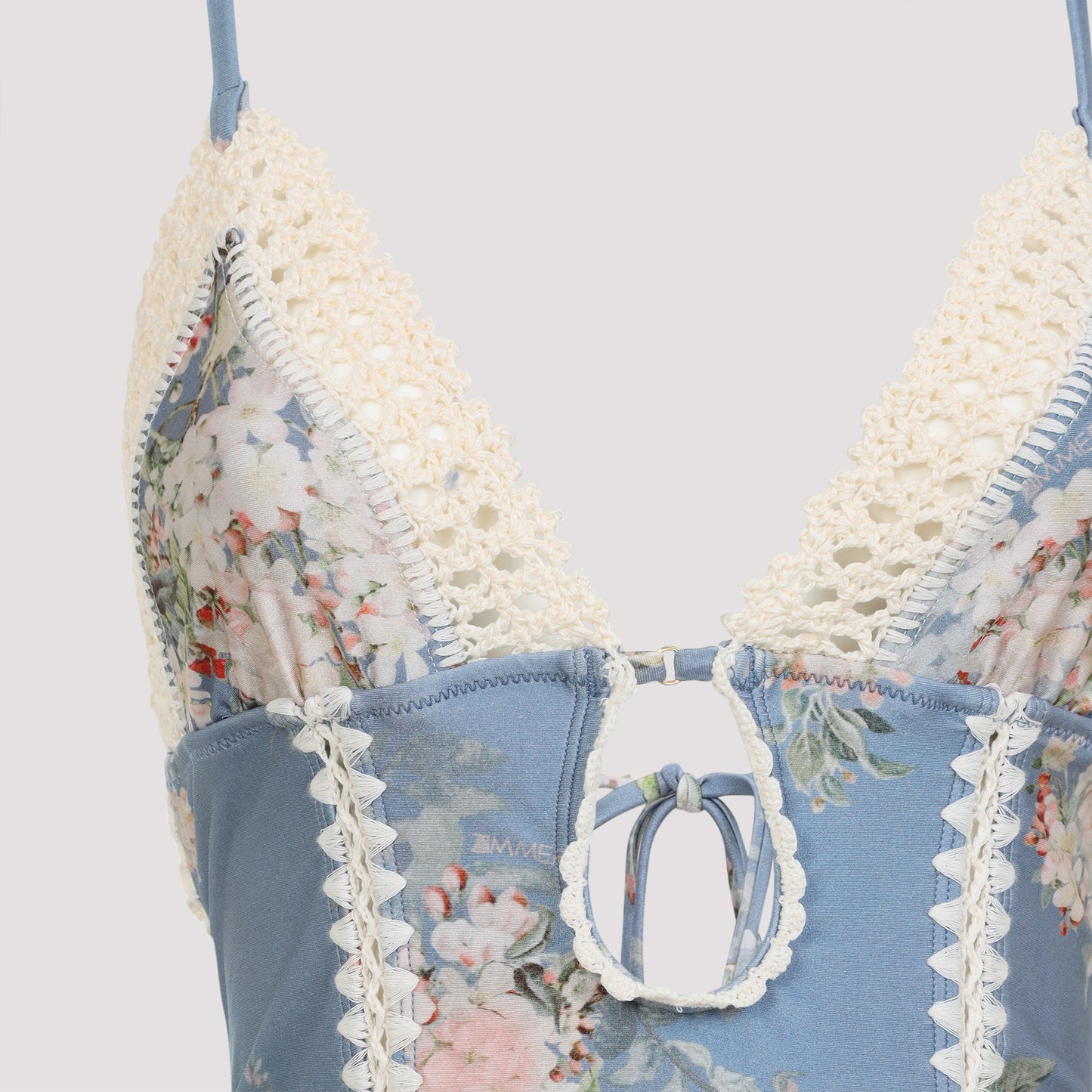 Zimmermann Cascadian Keyhole Crochet One-piece