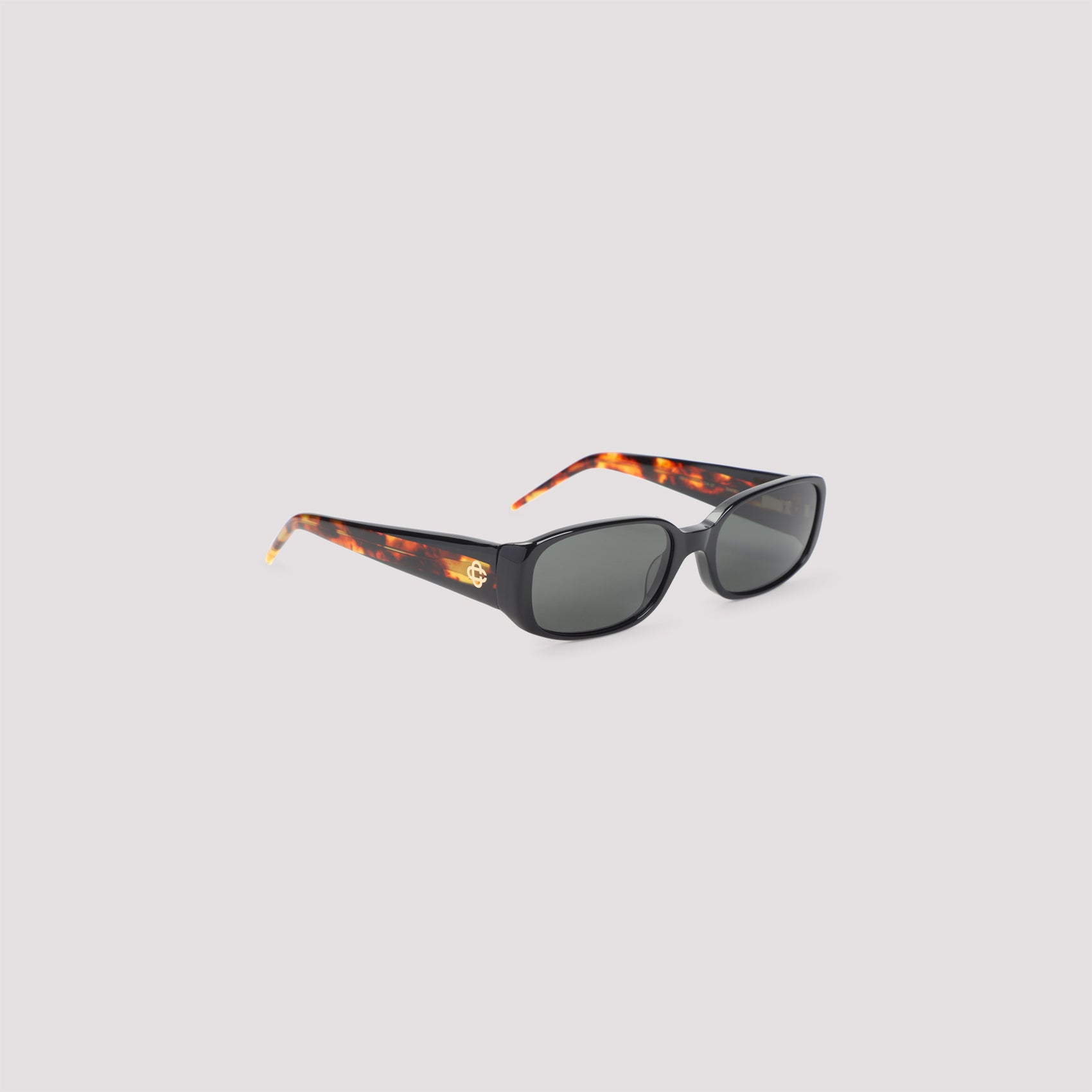 Casablanca Oval Stripe Acetate Sunglasses