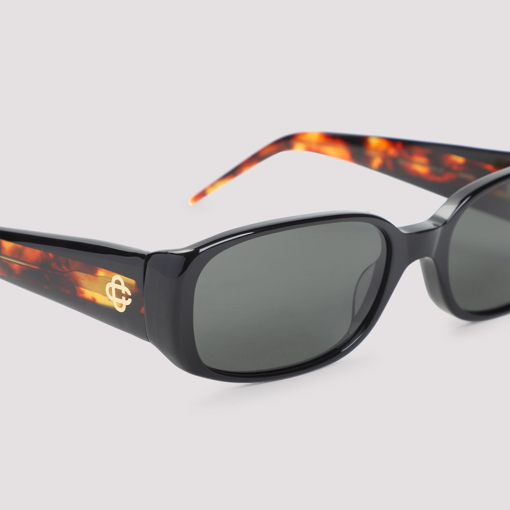 Casablanca Oval Stripe Acetate Sunglasses