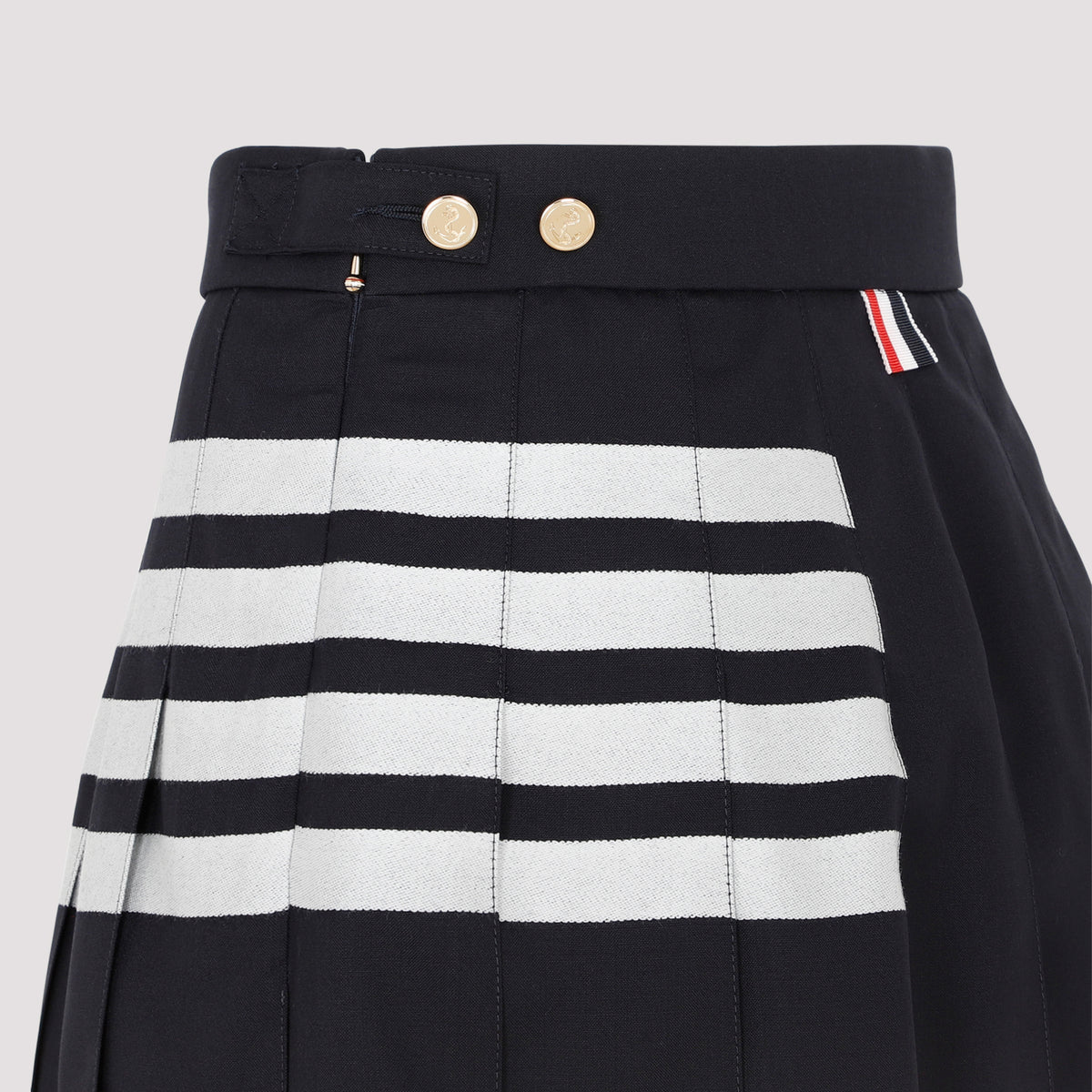 Thom Browne 4-Bar pleated miniskirt