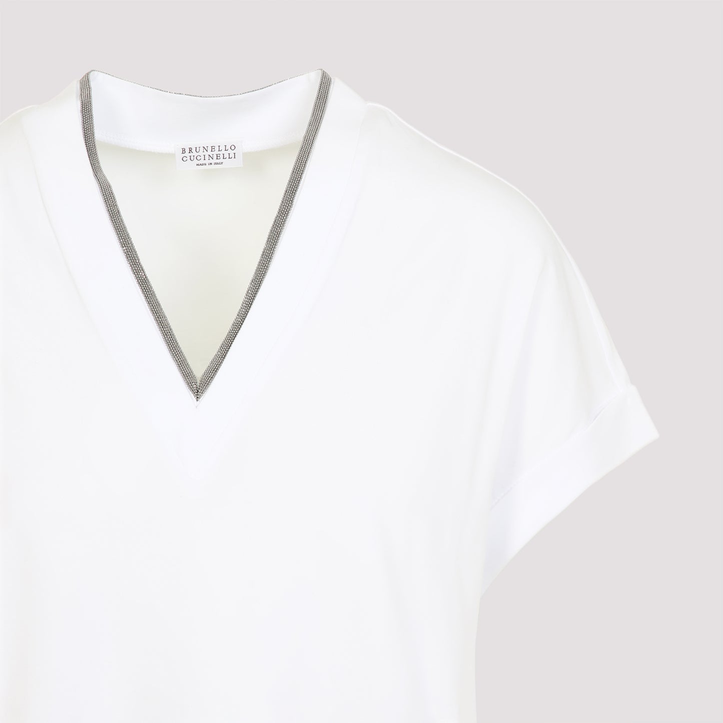 Brunello Cucinelli V-Neck Monile T-shirt
