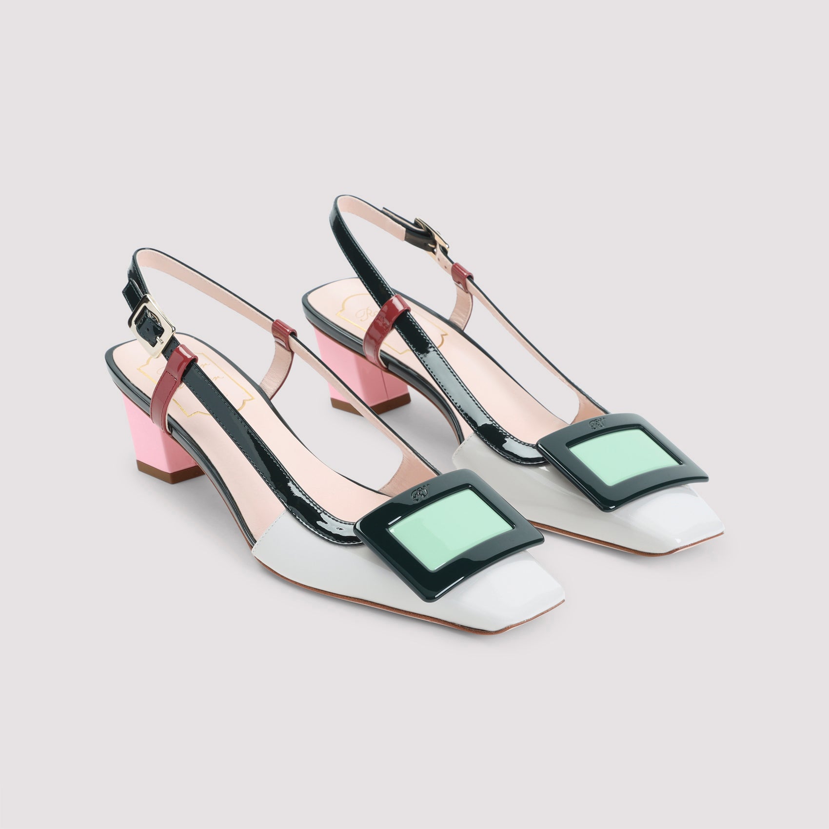 Roger Vivier BV Lacquered Buckle 45 Pumps