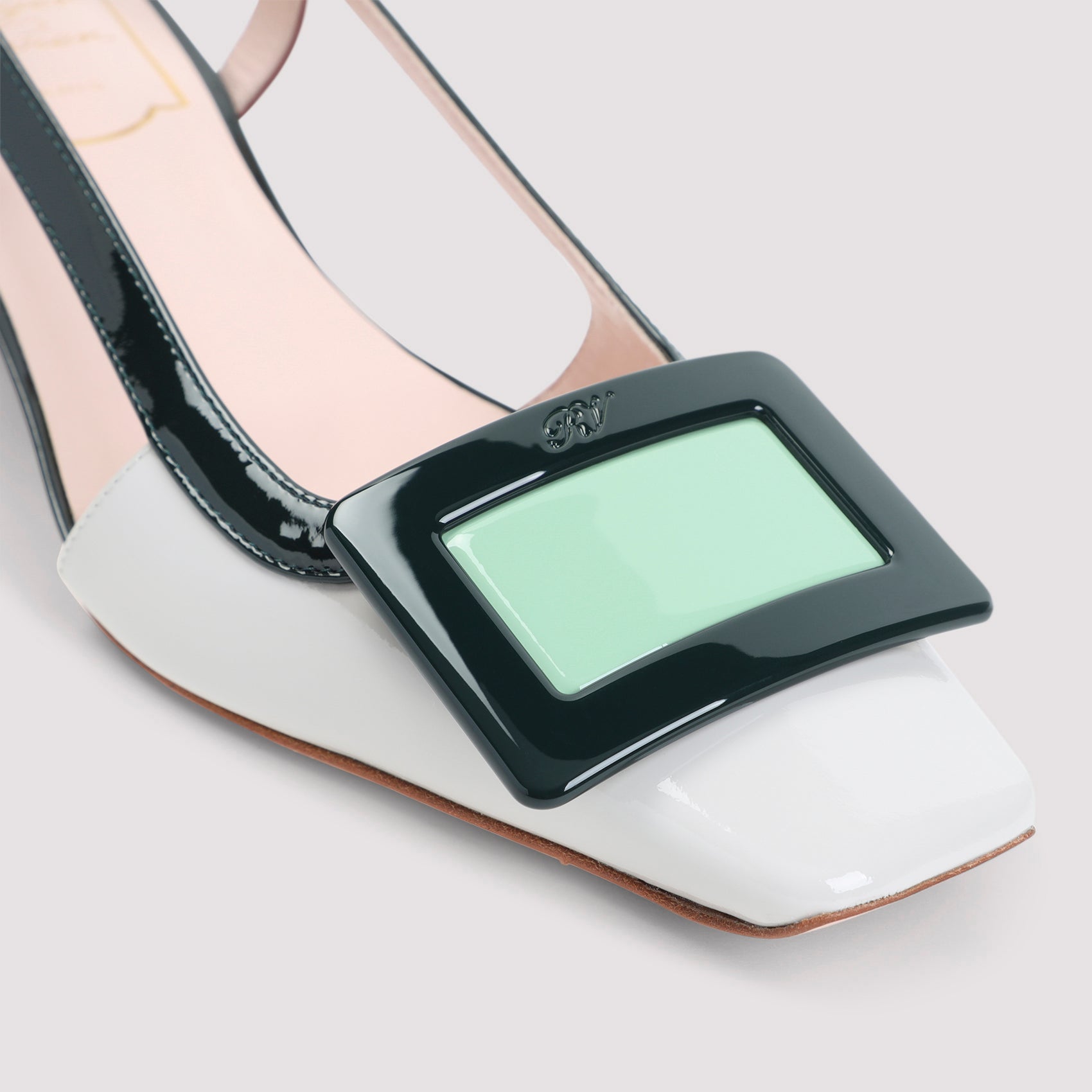 Roger Vivier BV Lacquered Buckle 45 Pumps