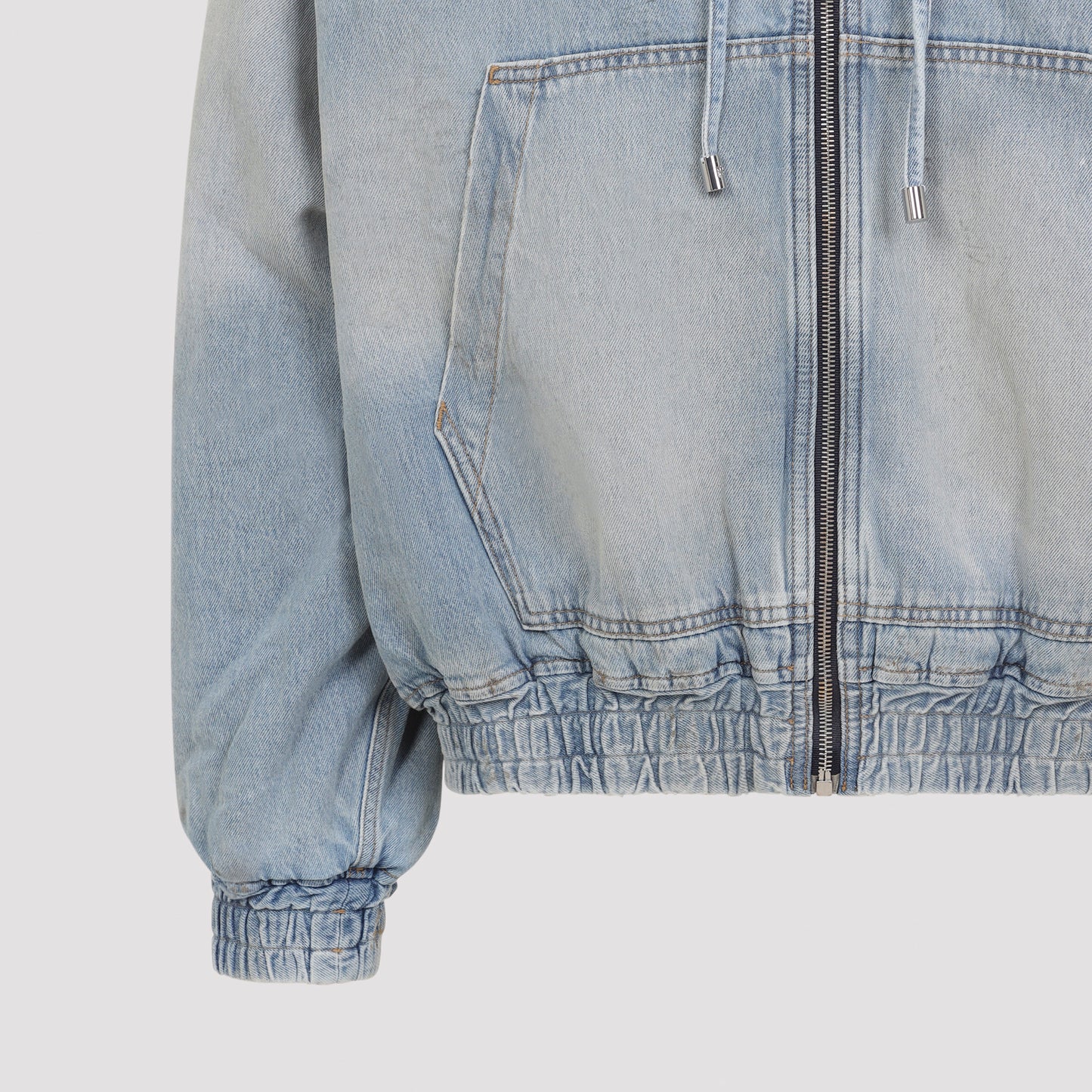 Amiri Ma Denim Zip Hoodie