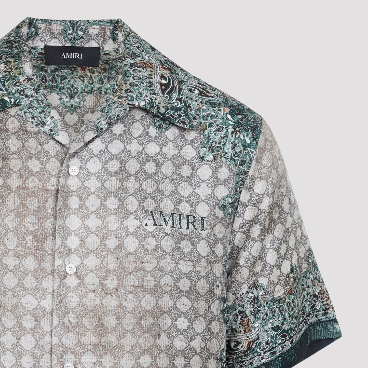 Amiri Bandana Bowling Shirt