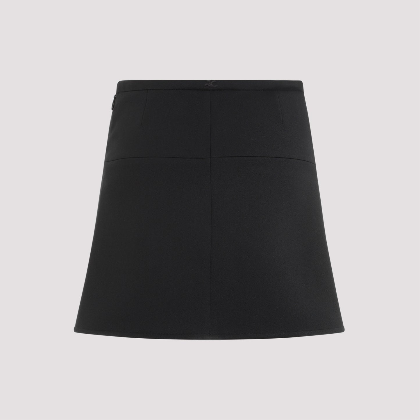 Courreges Ellipse Twill Mini Skirt