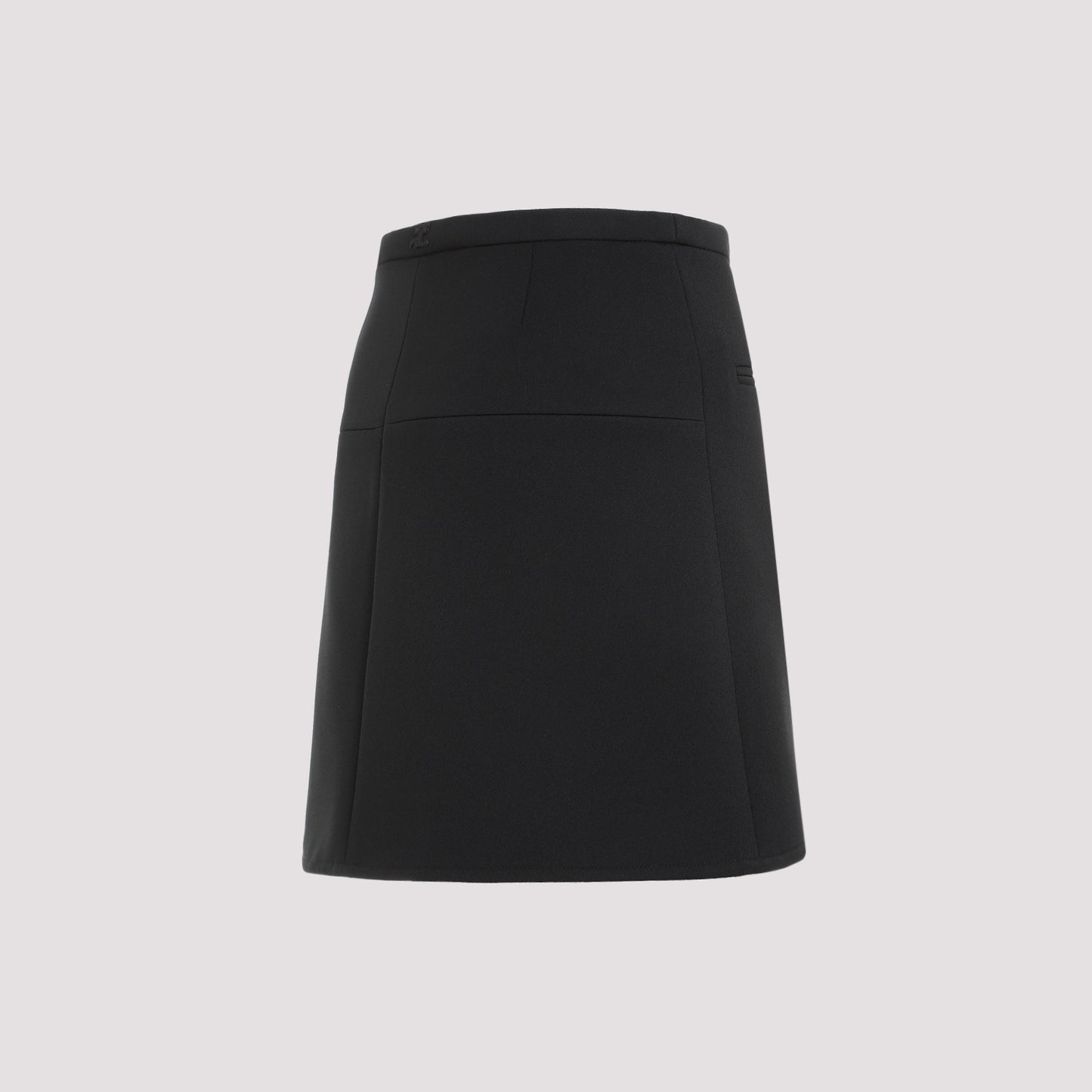 Courreges Ellipse Twill Mini Skirt