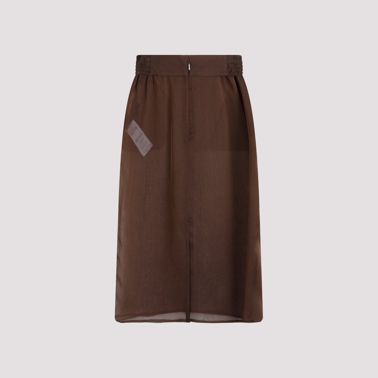 Saint Laurent Silk Midi Skirt