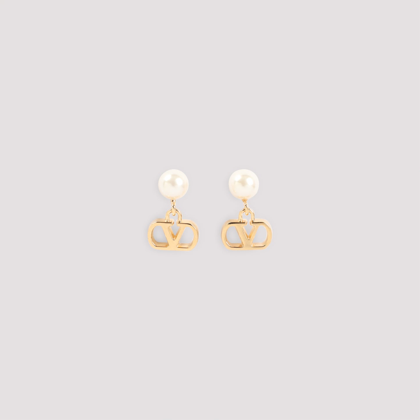 Valentino Garavani V Logo Signature Pearl Earrings